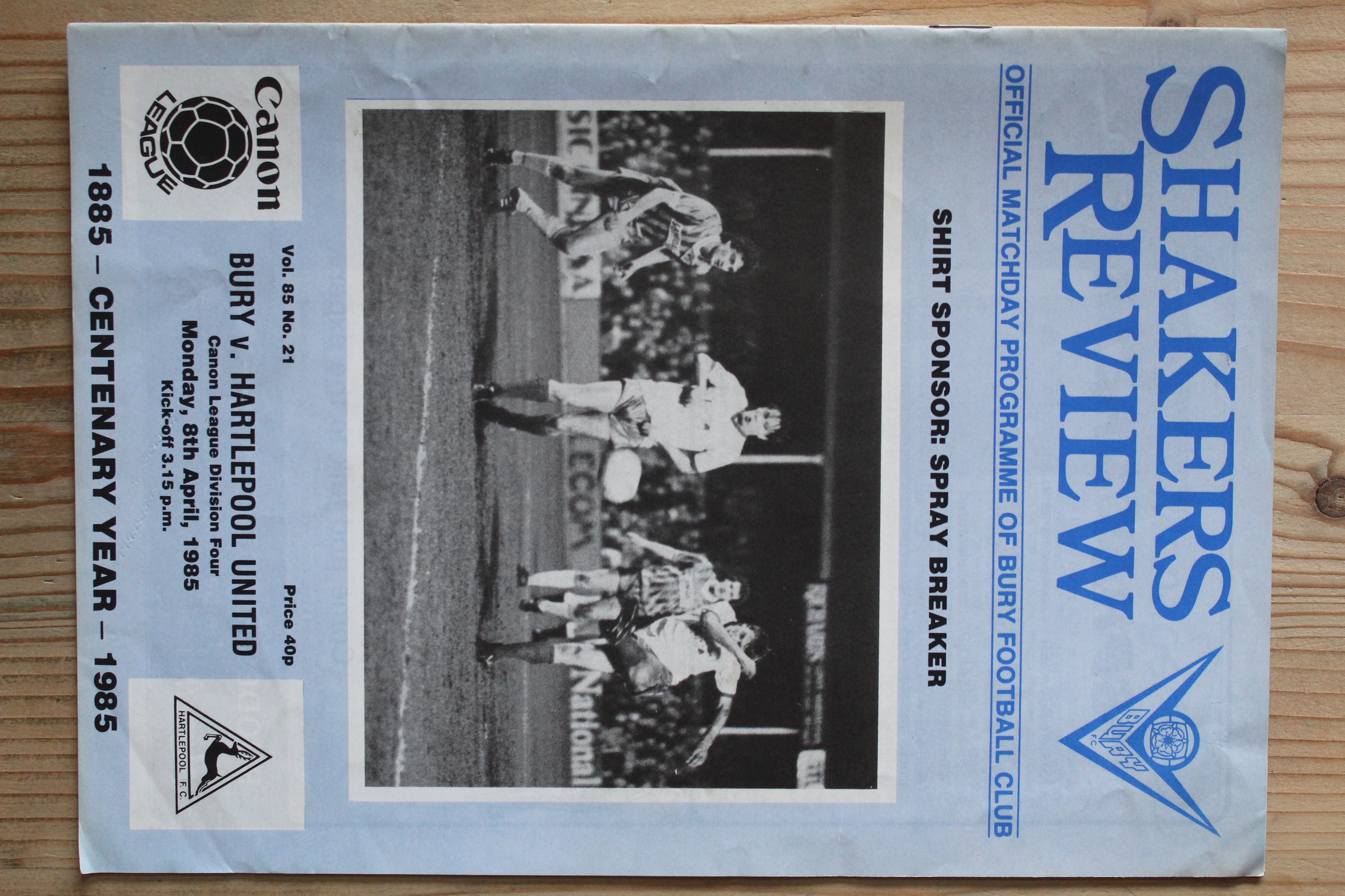 Bury FC v Hartlepool United