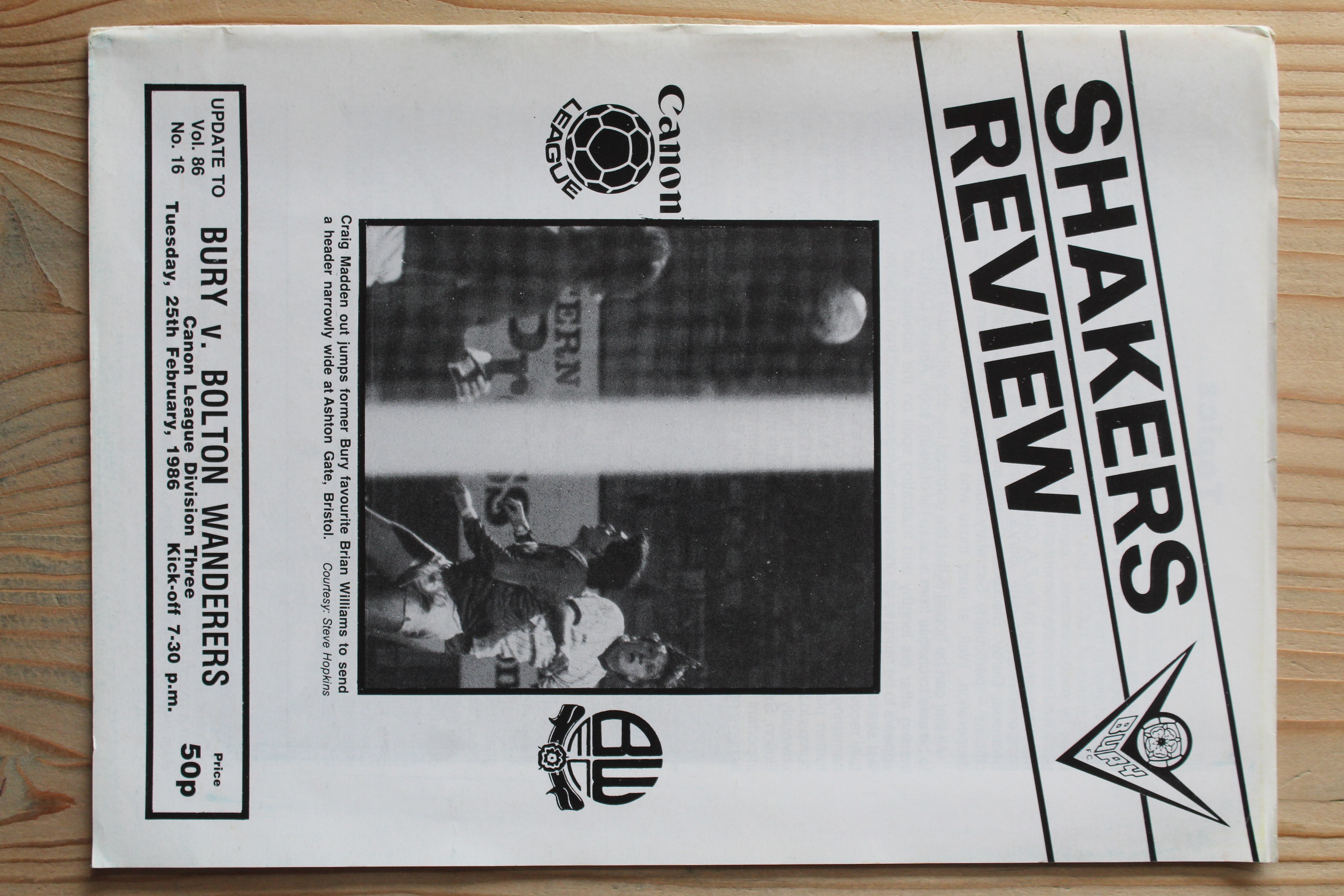 Bury FC v Bolton Wanderers FC