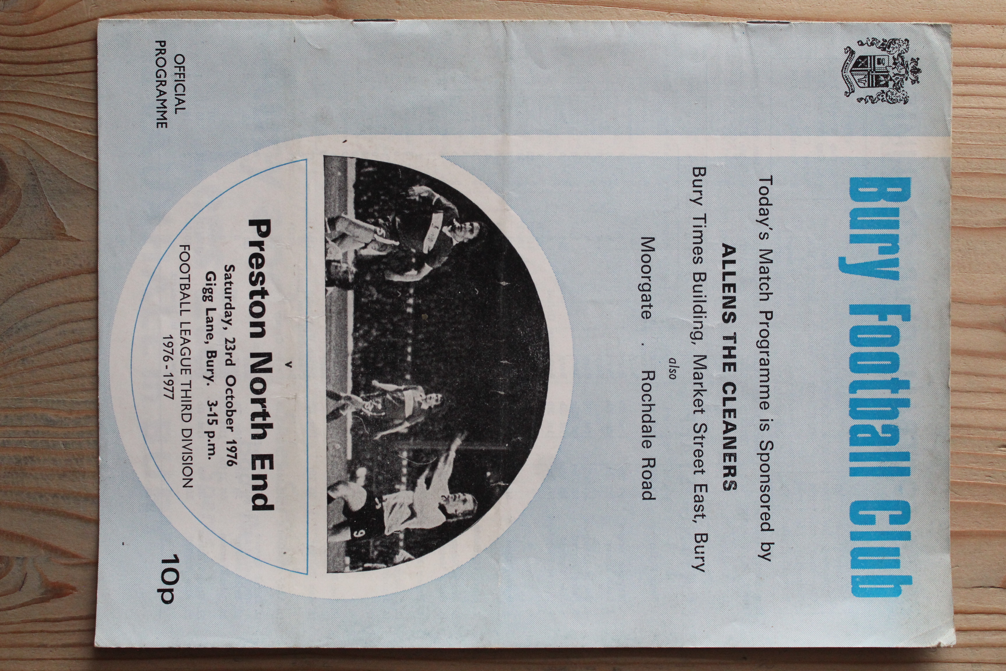 Bury FC v Preston North End FC