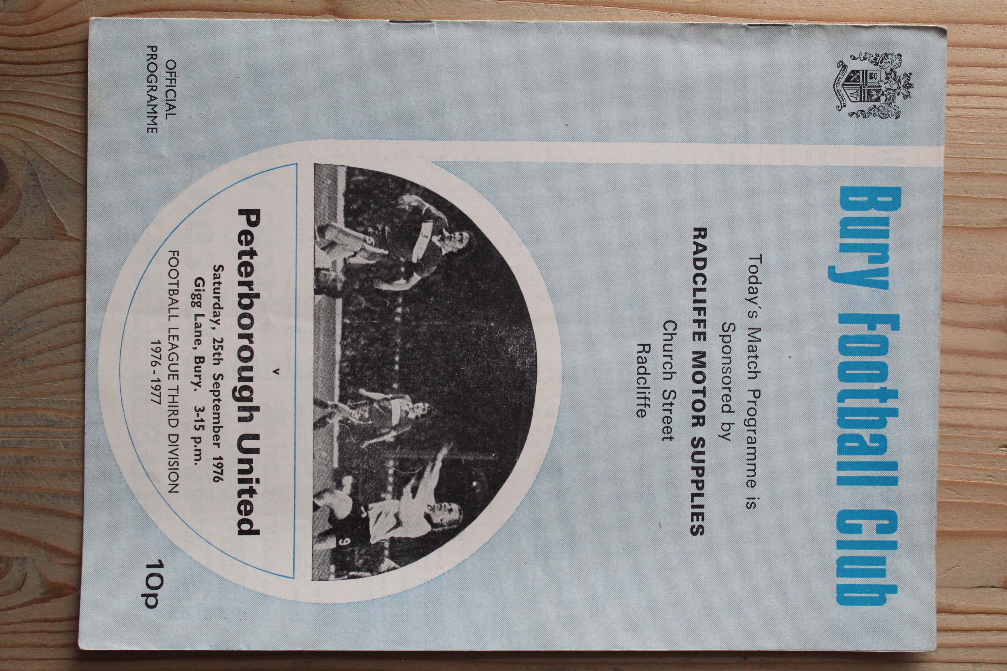 Bury FC v Peterborough United FC