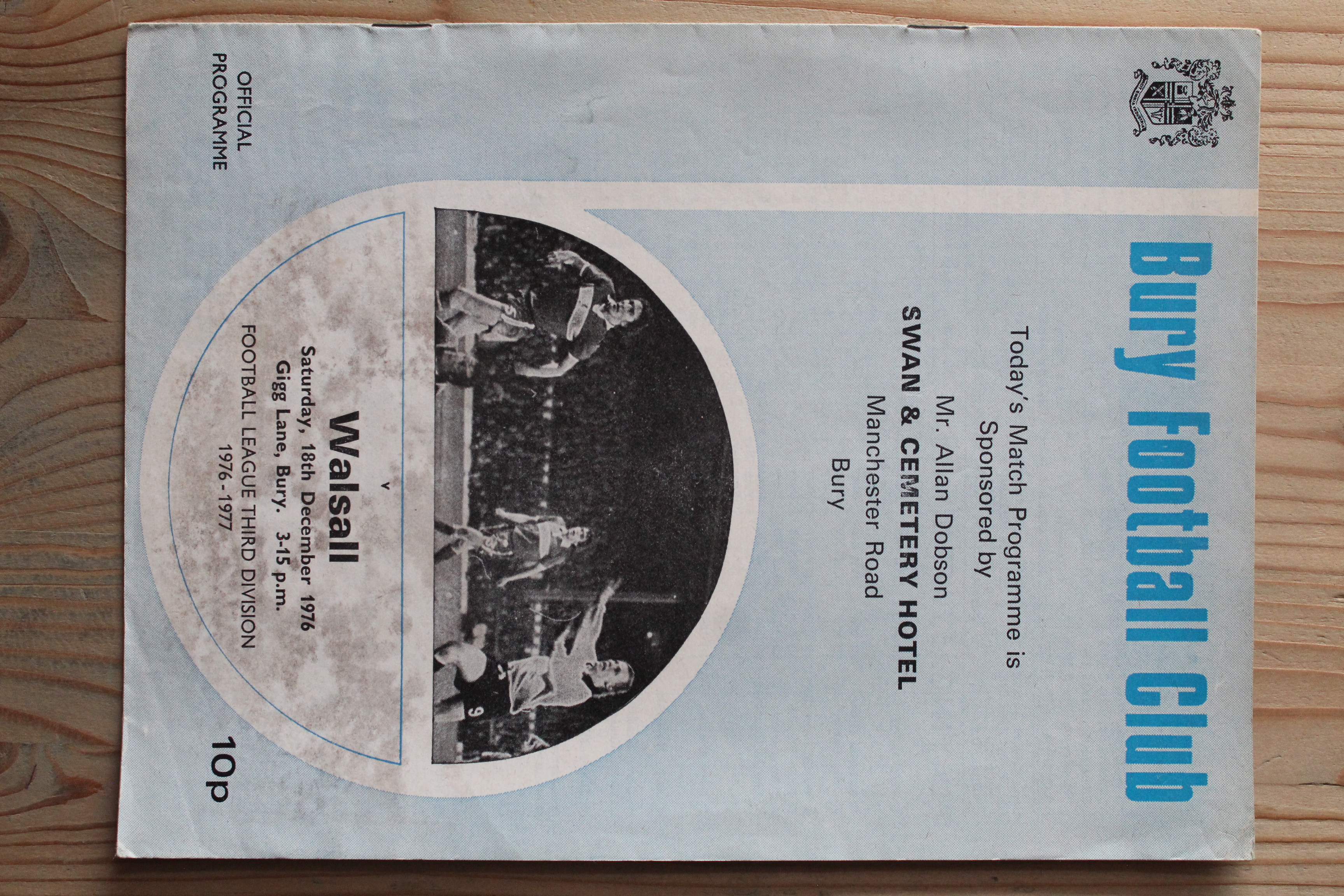 Bury FC v Walsall FC