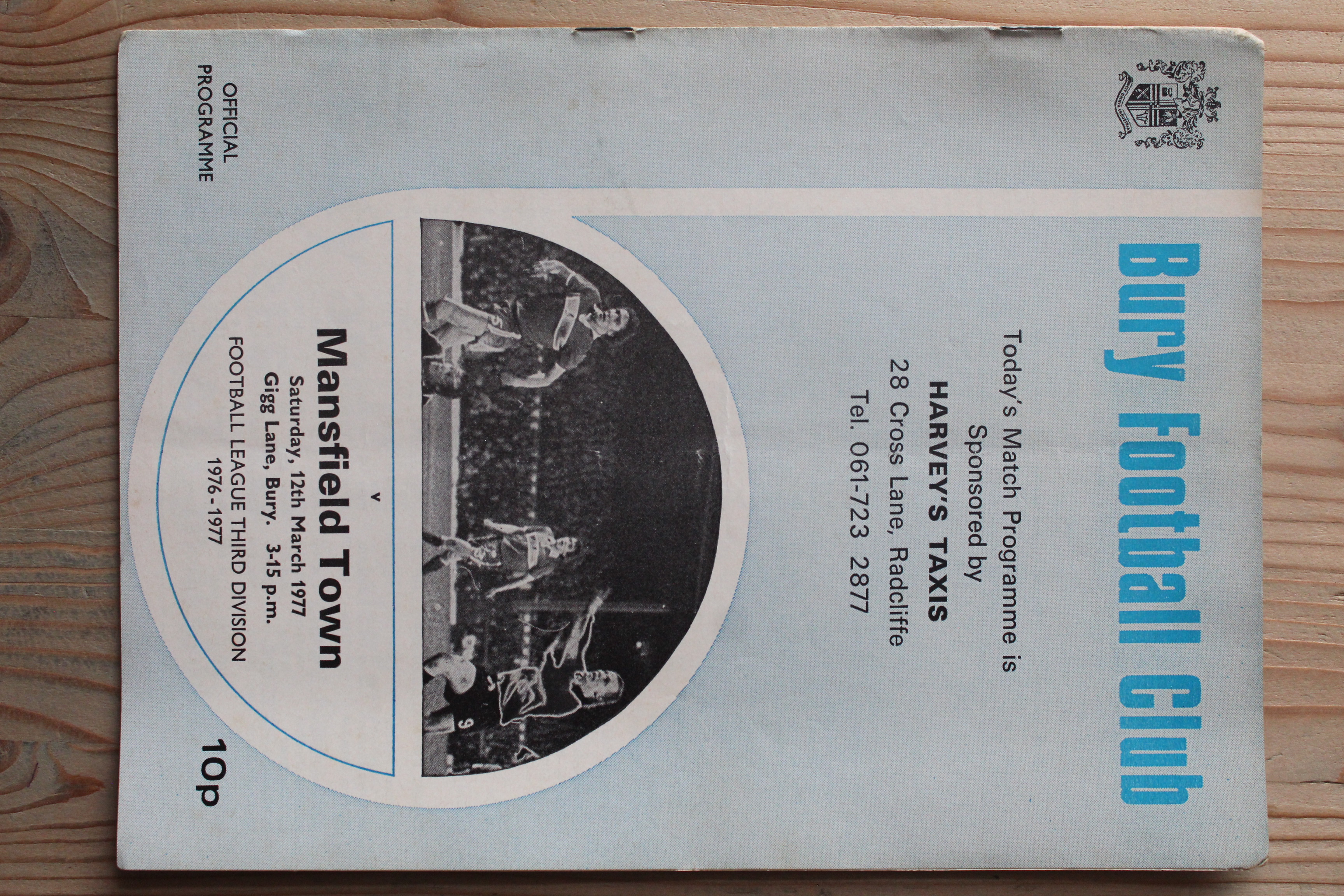 Bury FC v Mansfield Town FC