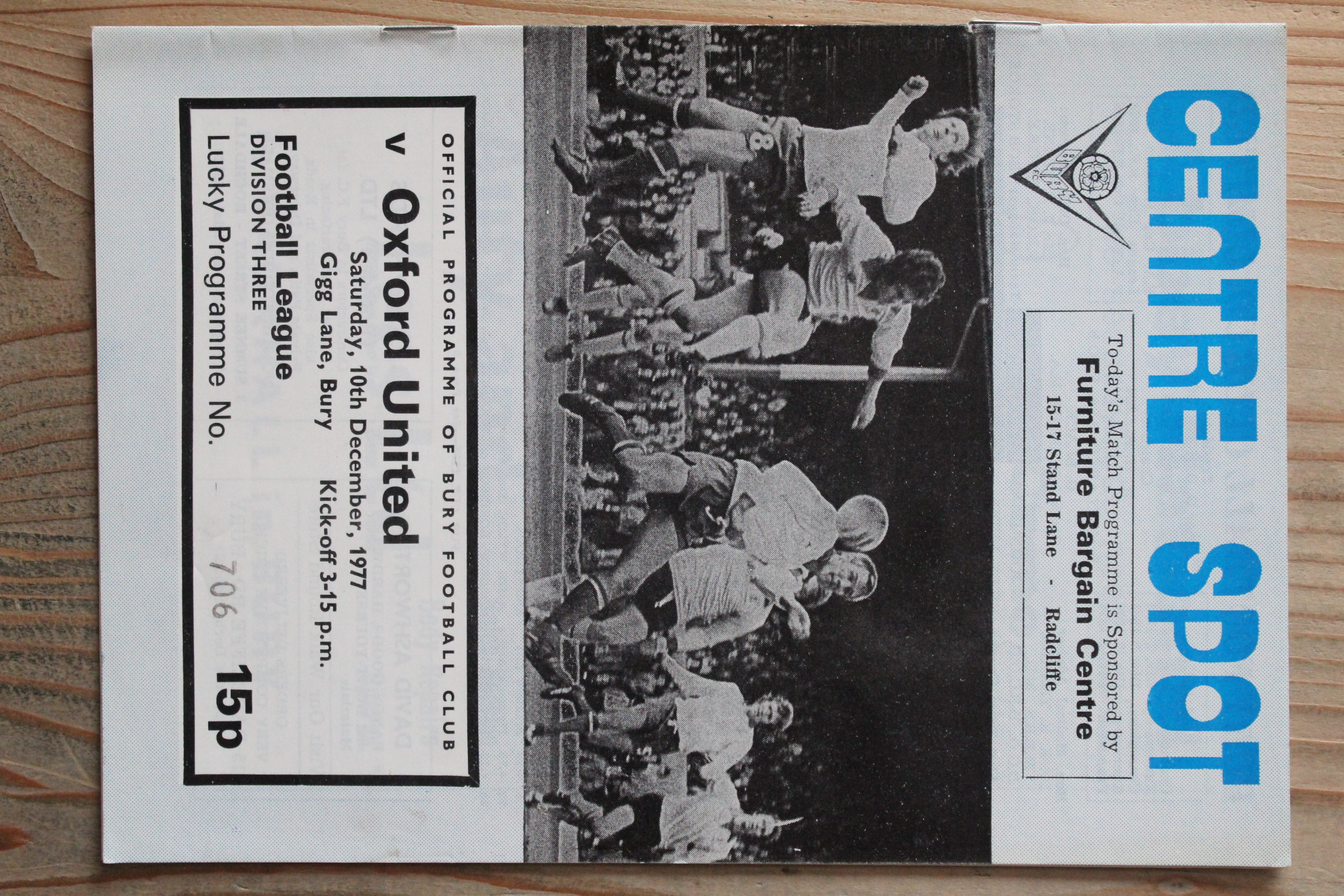 Bury FC v Oxford United FC