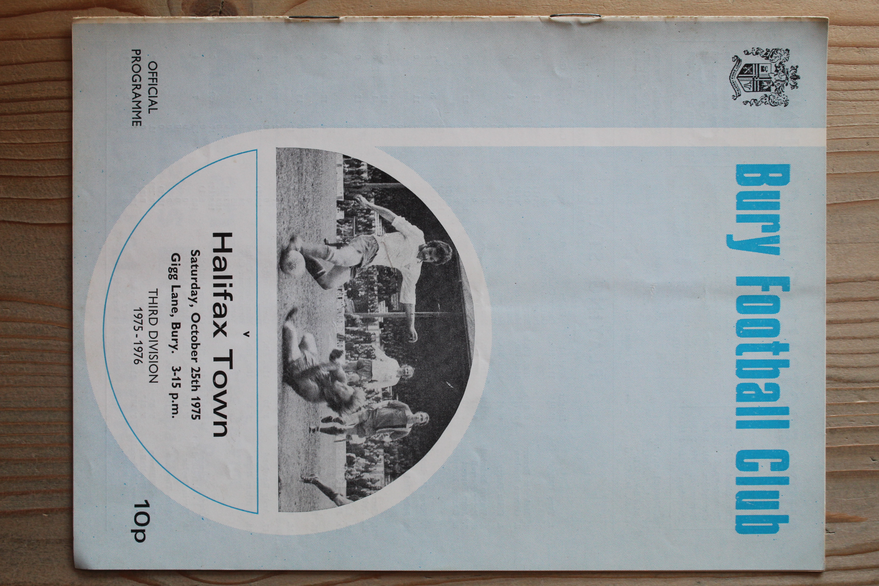 Bury FC v Halifax Town A.F.C