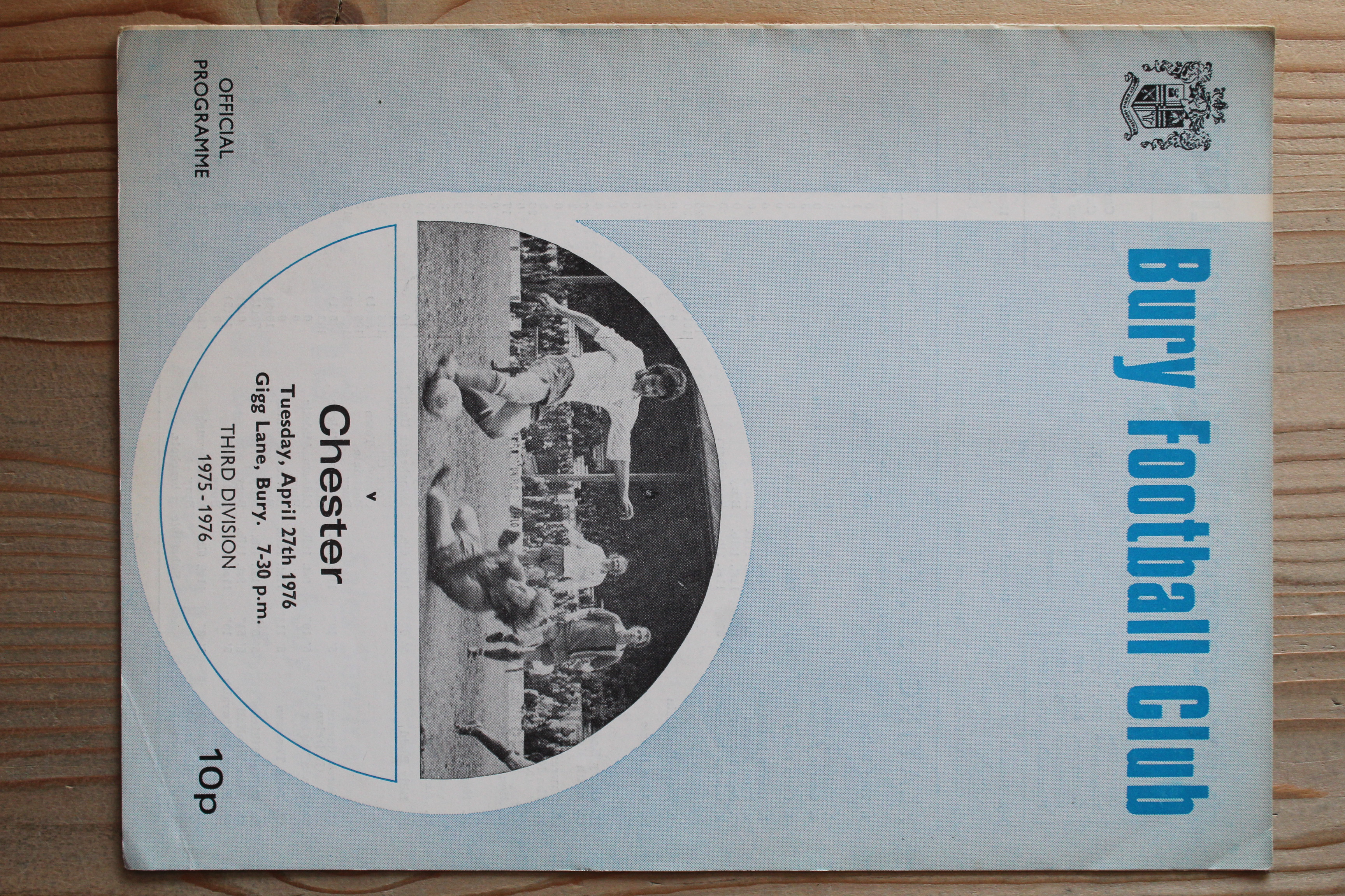 Bury FC v Chester City FC