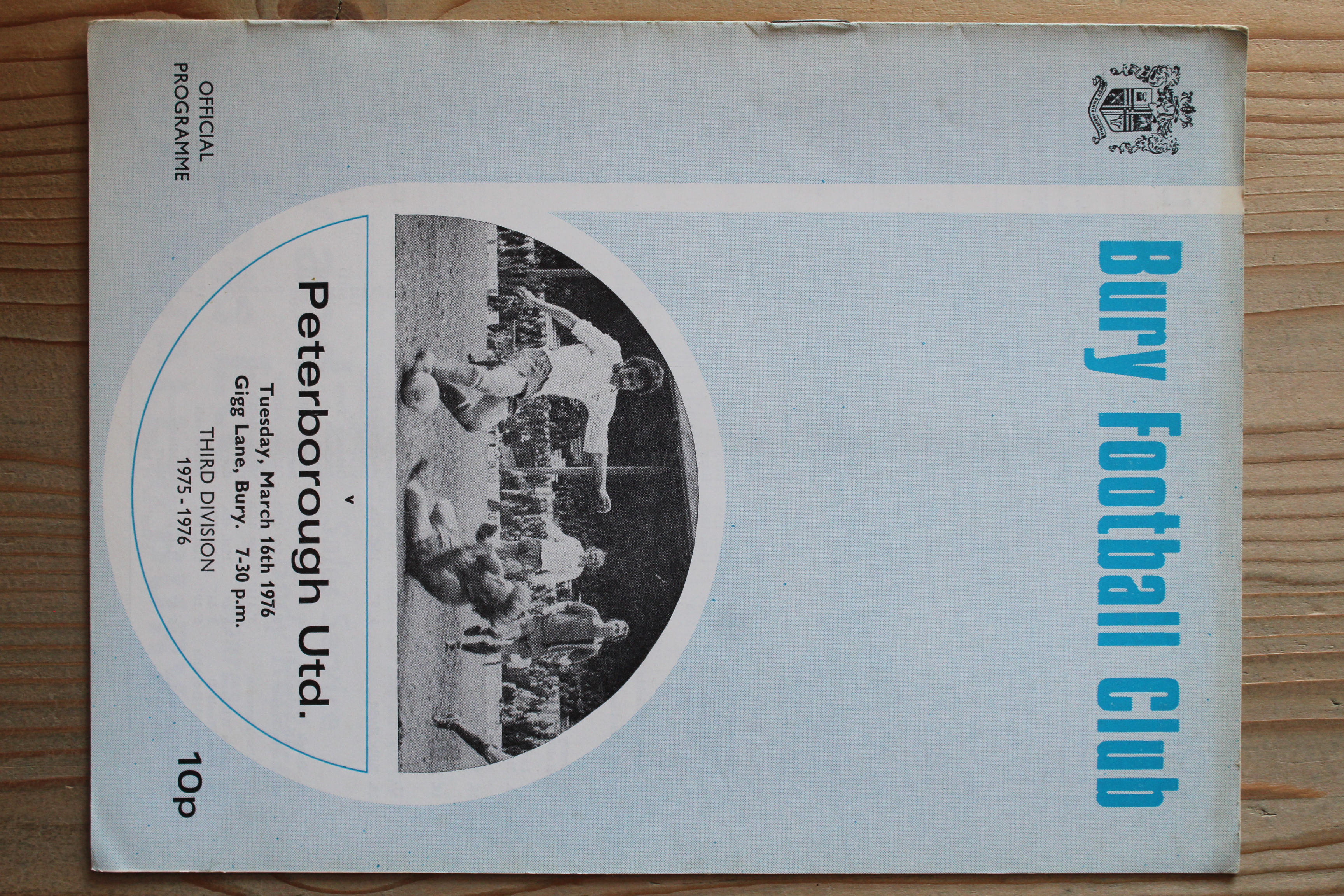Bury FC v Peterborough United FC