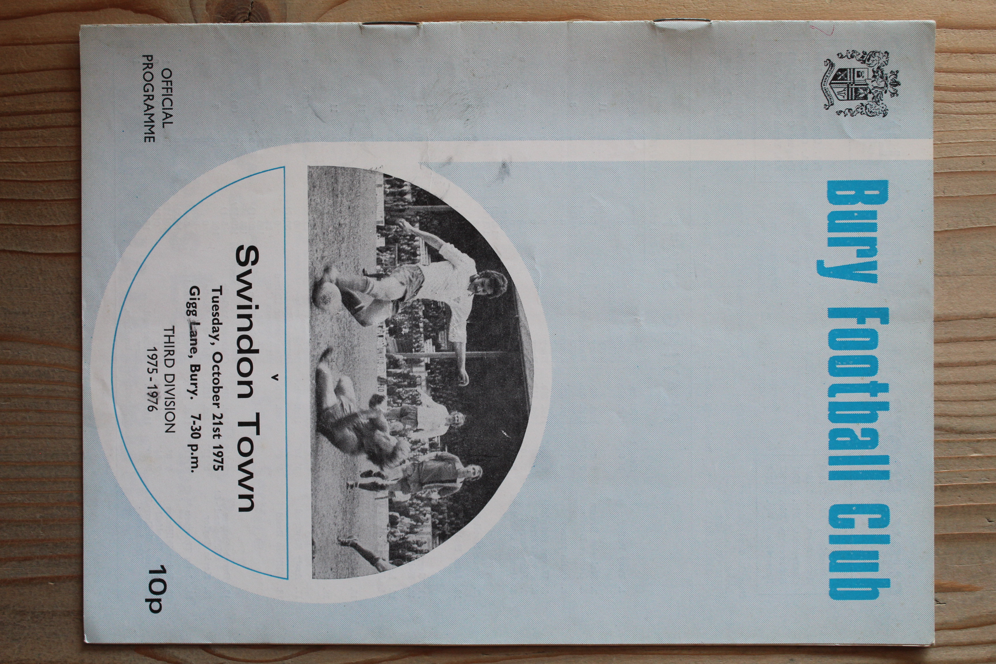 Bury FC v Swindon Town FC