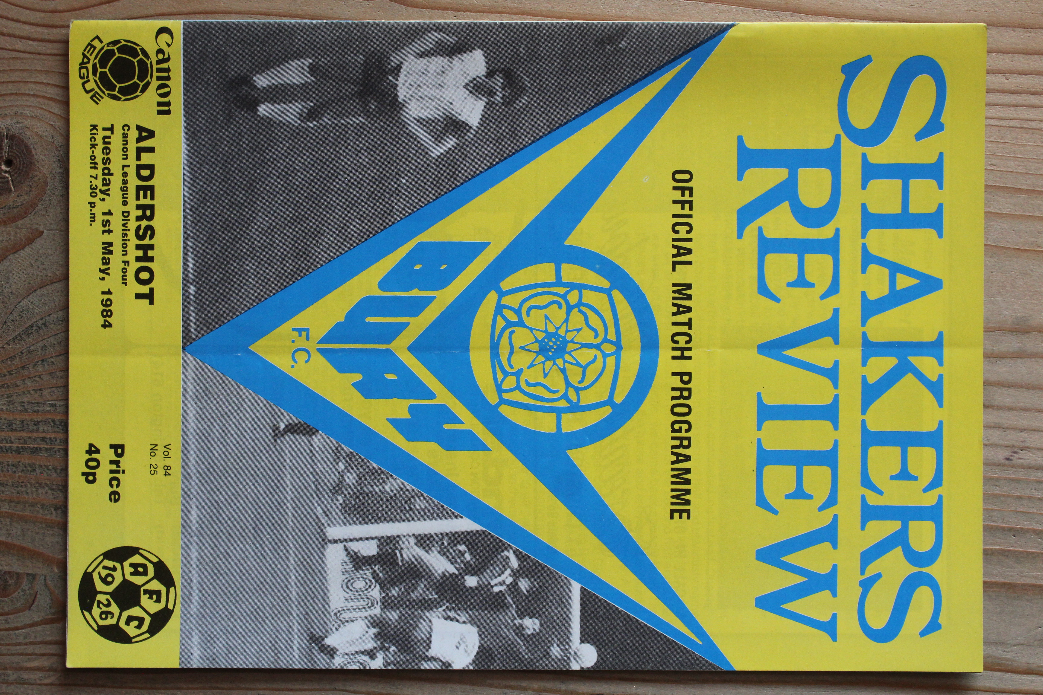 Bury FC v Aldershot F.C