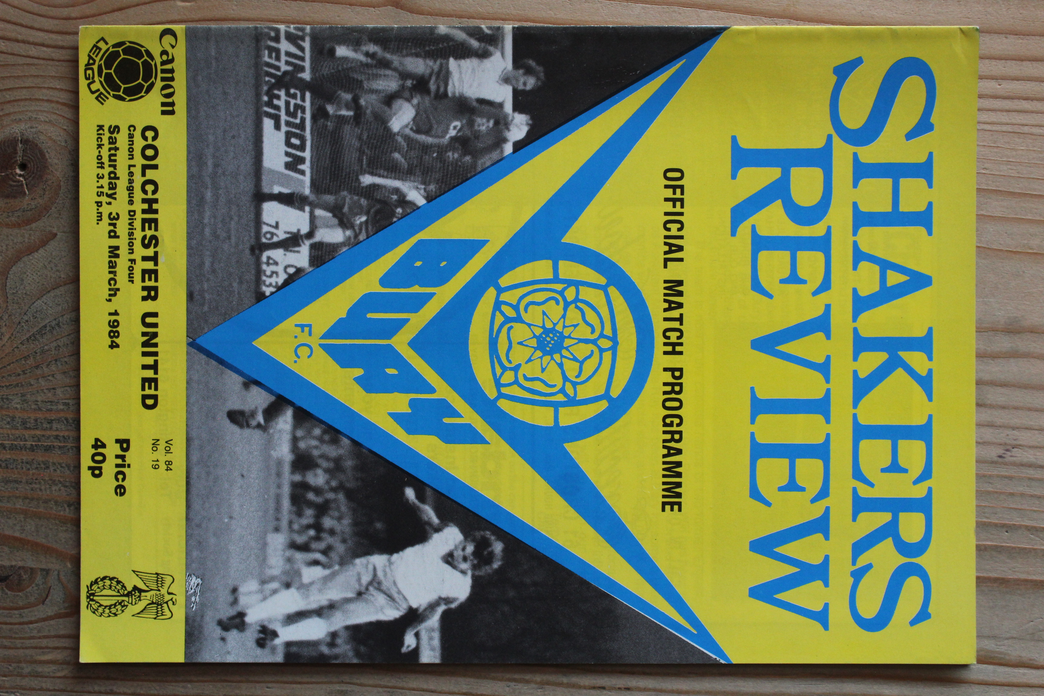 Bury FC v Colchester United FC