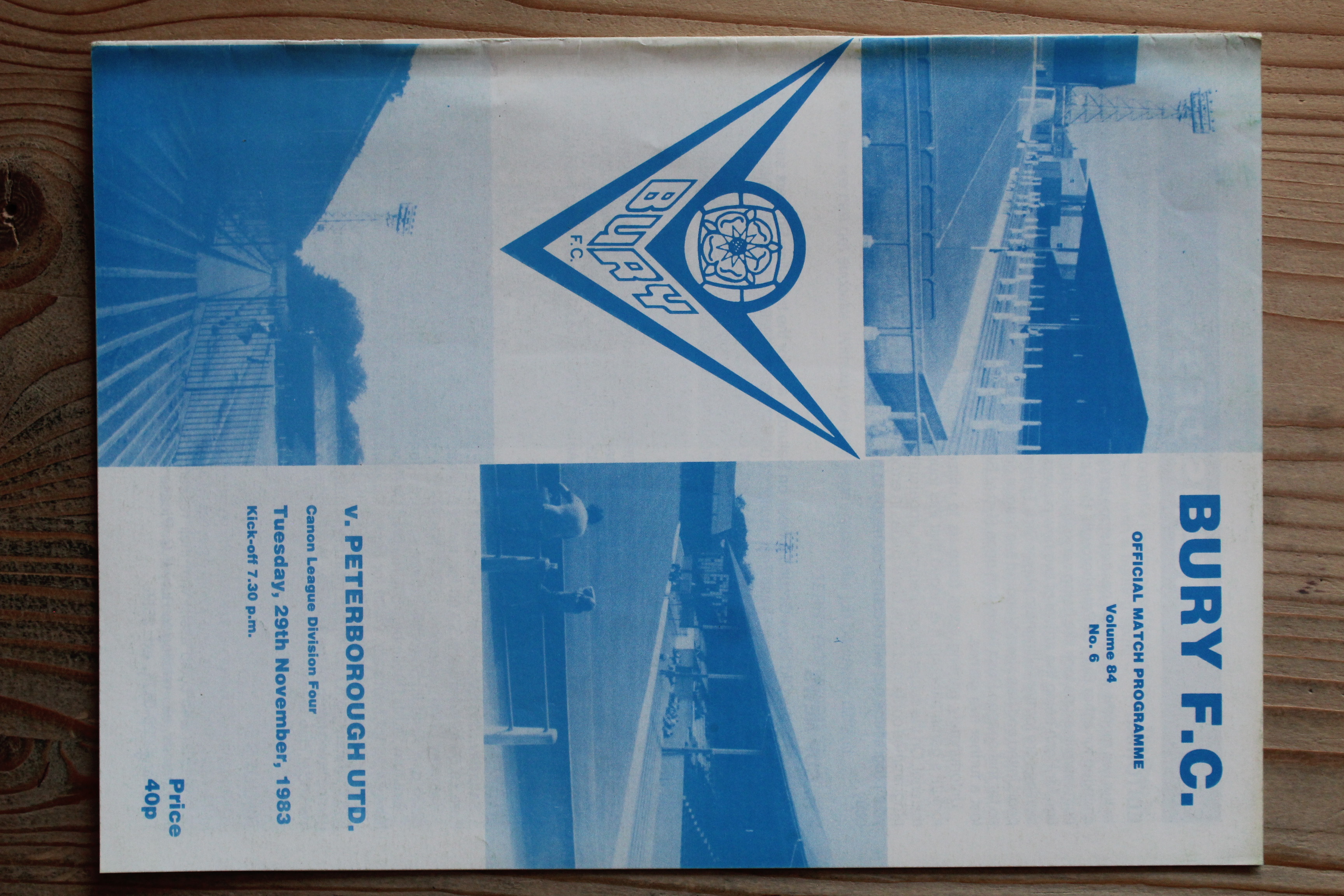 Bury FC v Peterborough United FC