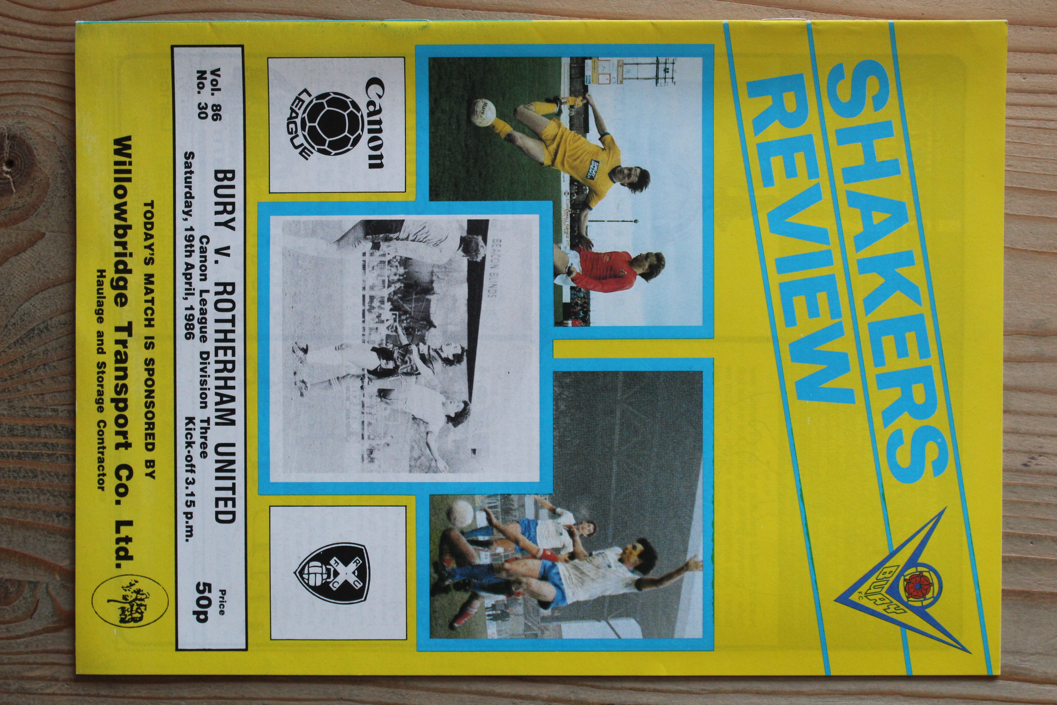 Bury FC v Rotherham United FC