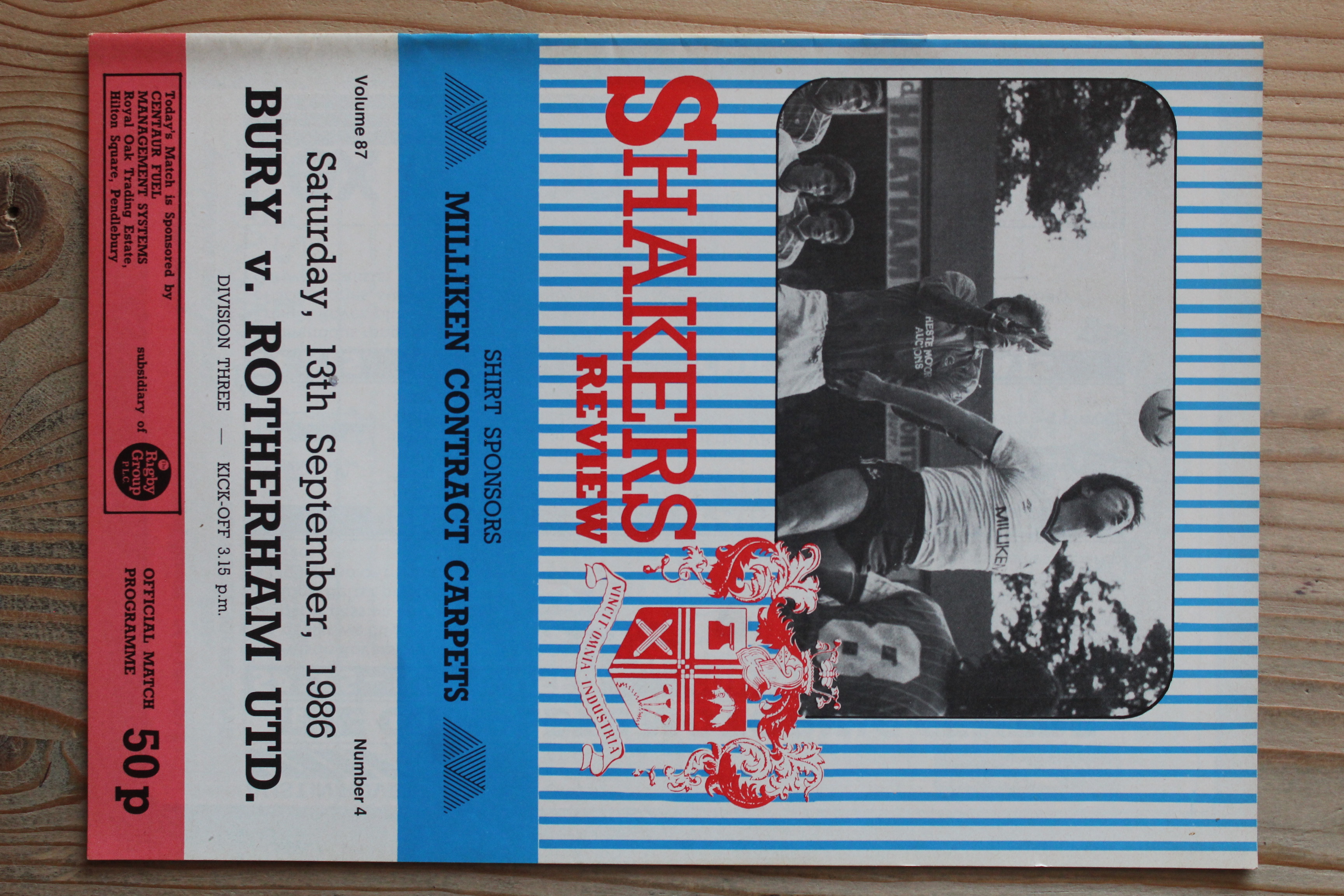 Bury FC v Rotherham United FC