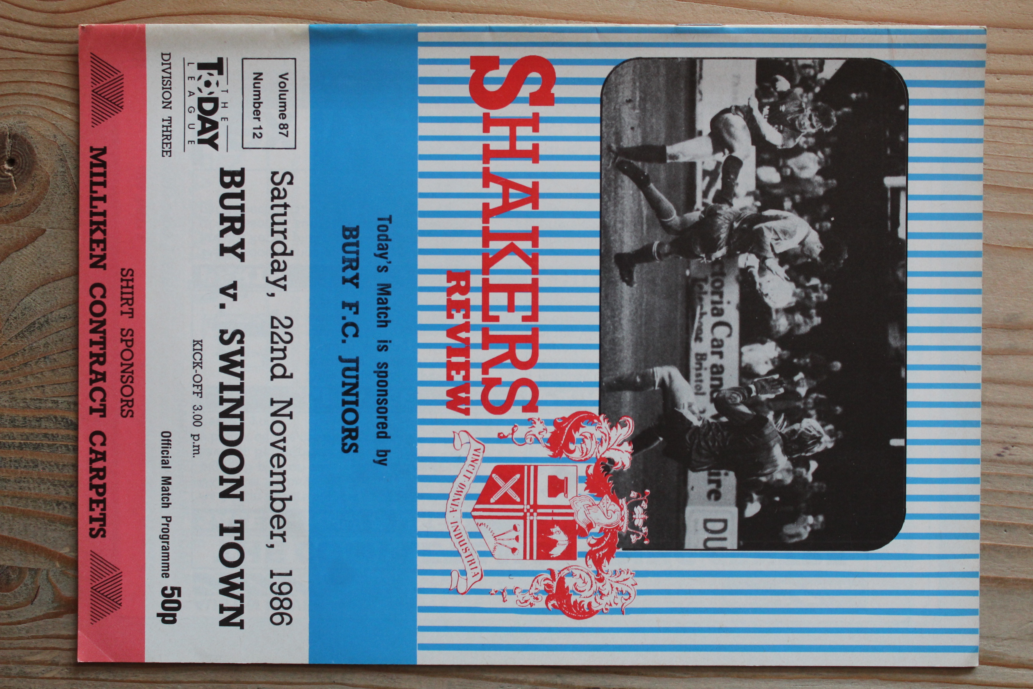 Bury FC v Swindon Town FC