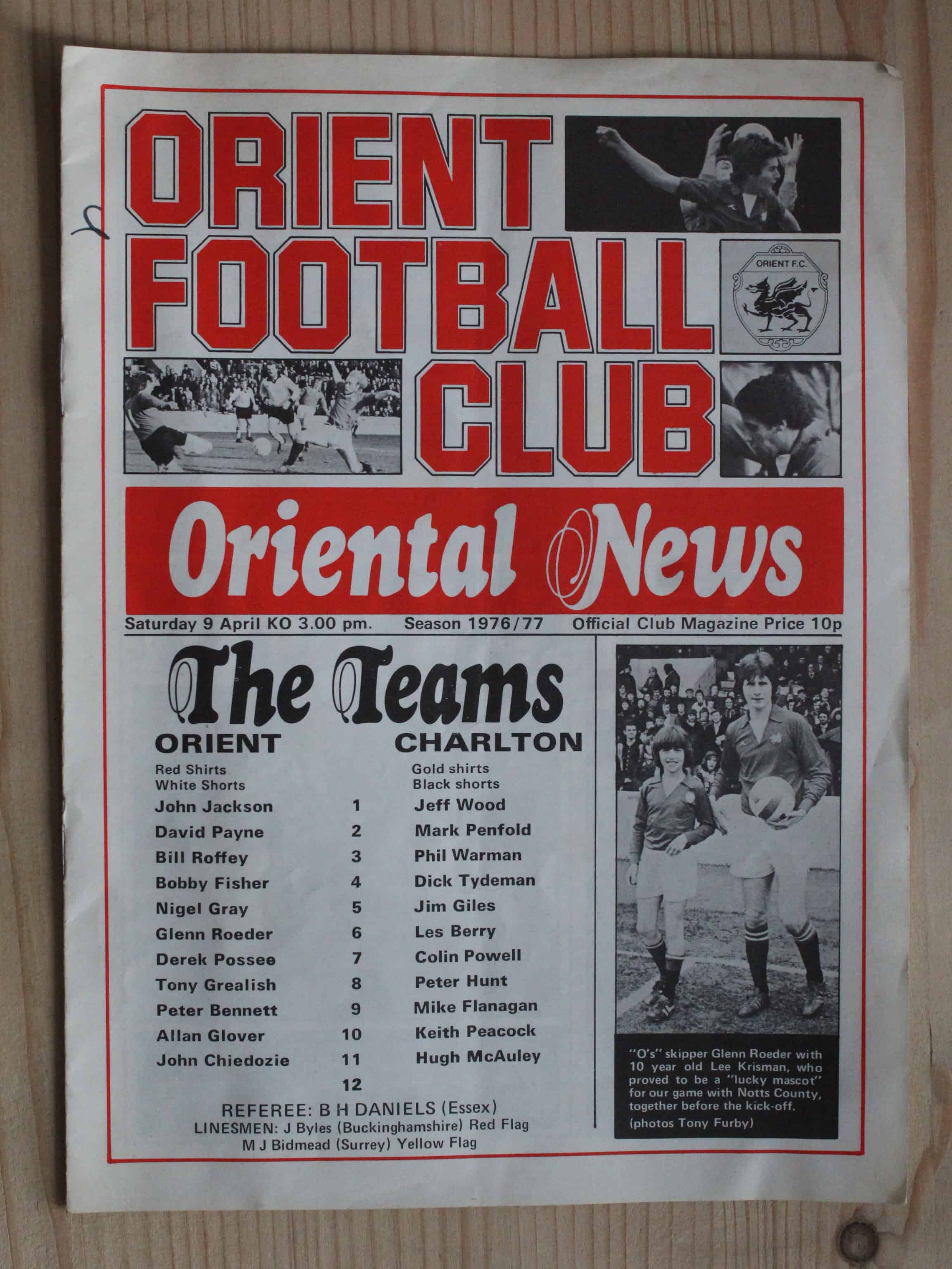 Orient v Charlton Athletic FC