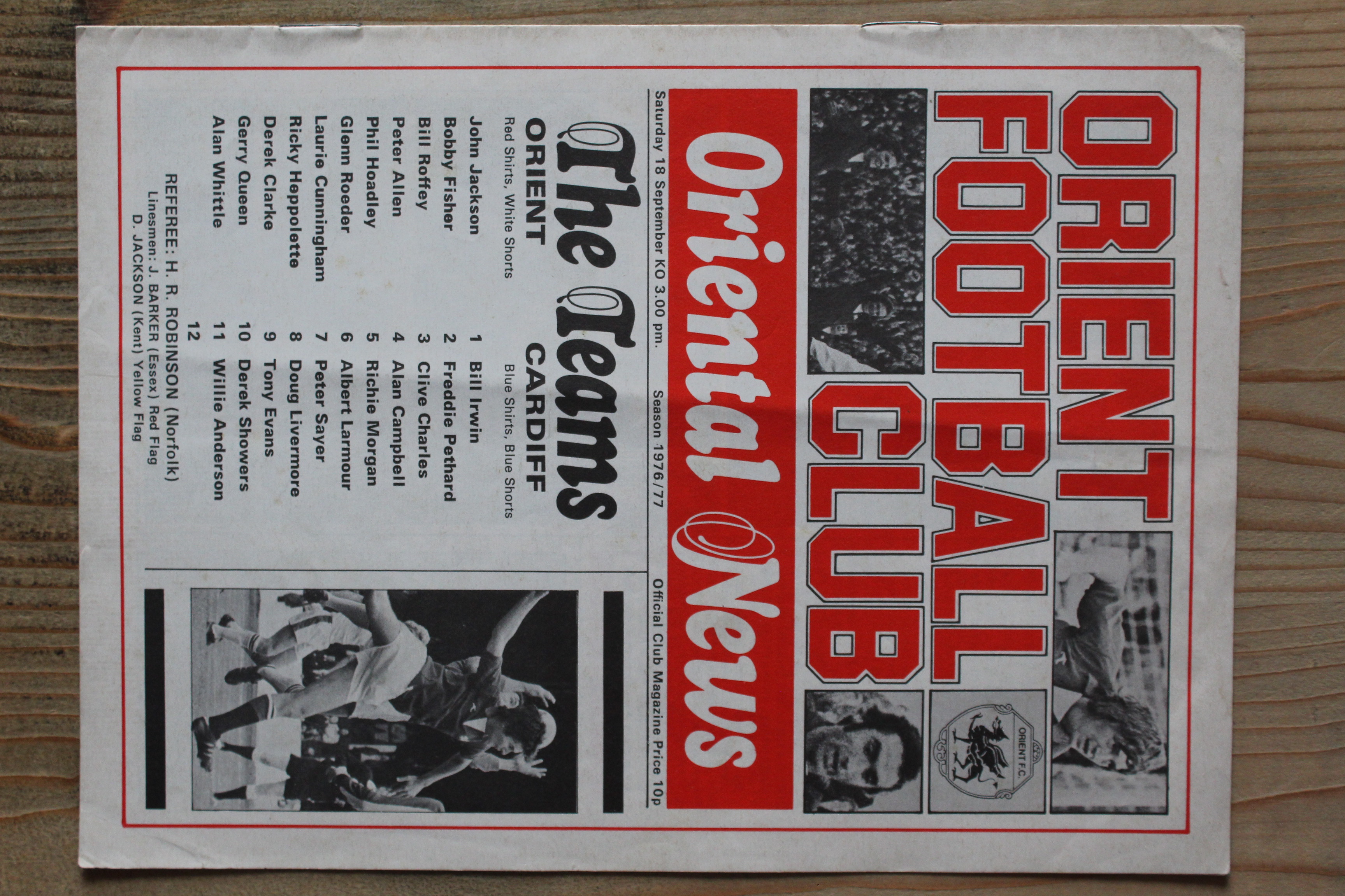 Orient v Cardiff City FC