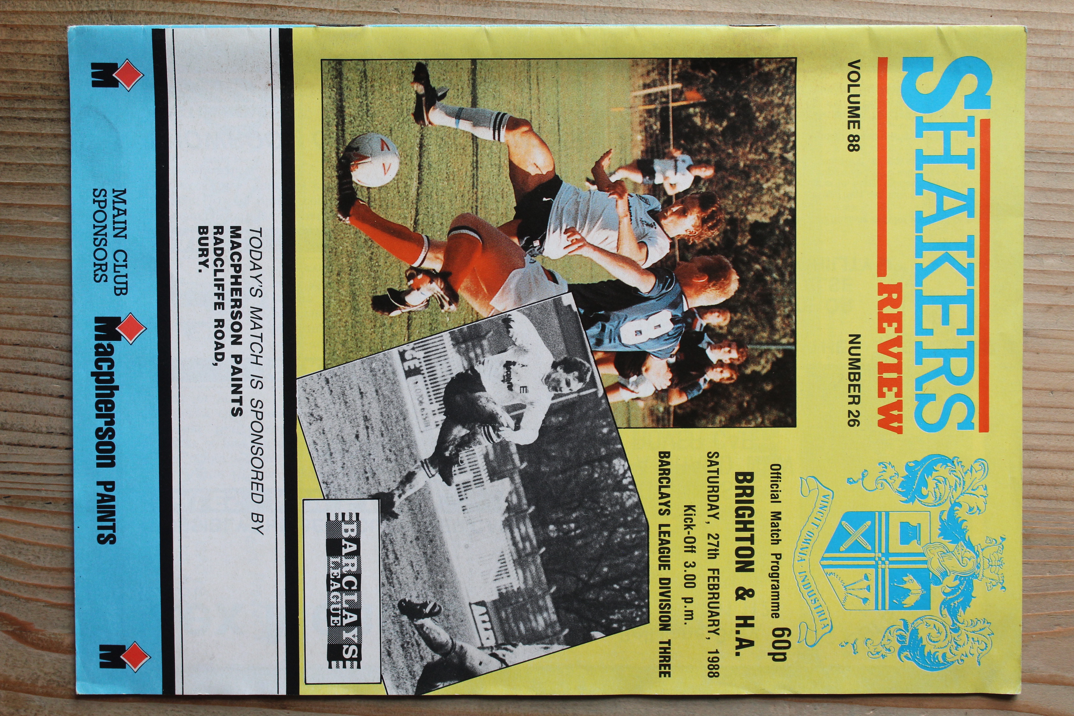 Bury FC v Brighton & Hove Albion FC