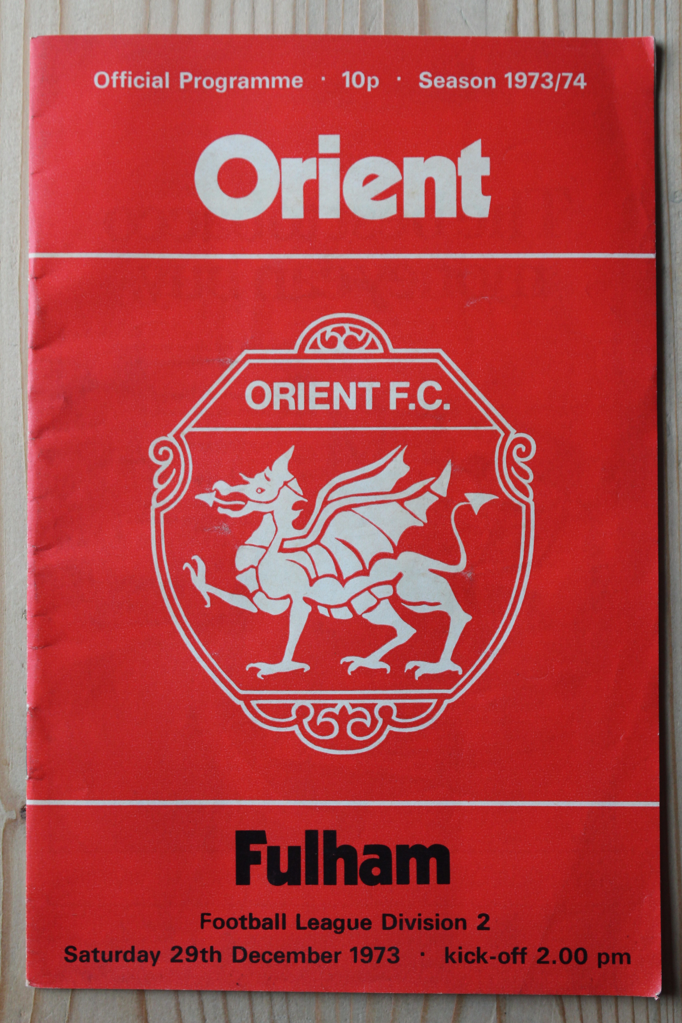 Orient v Fulham FC