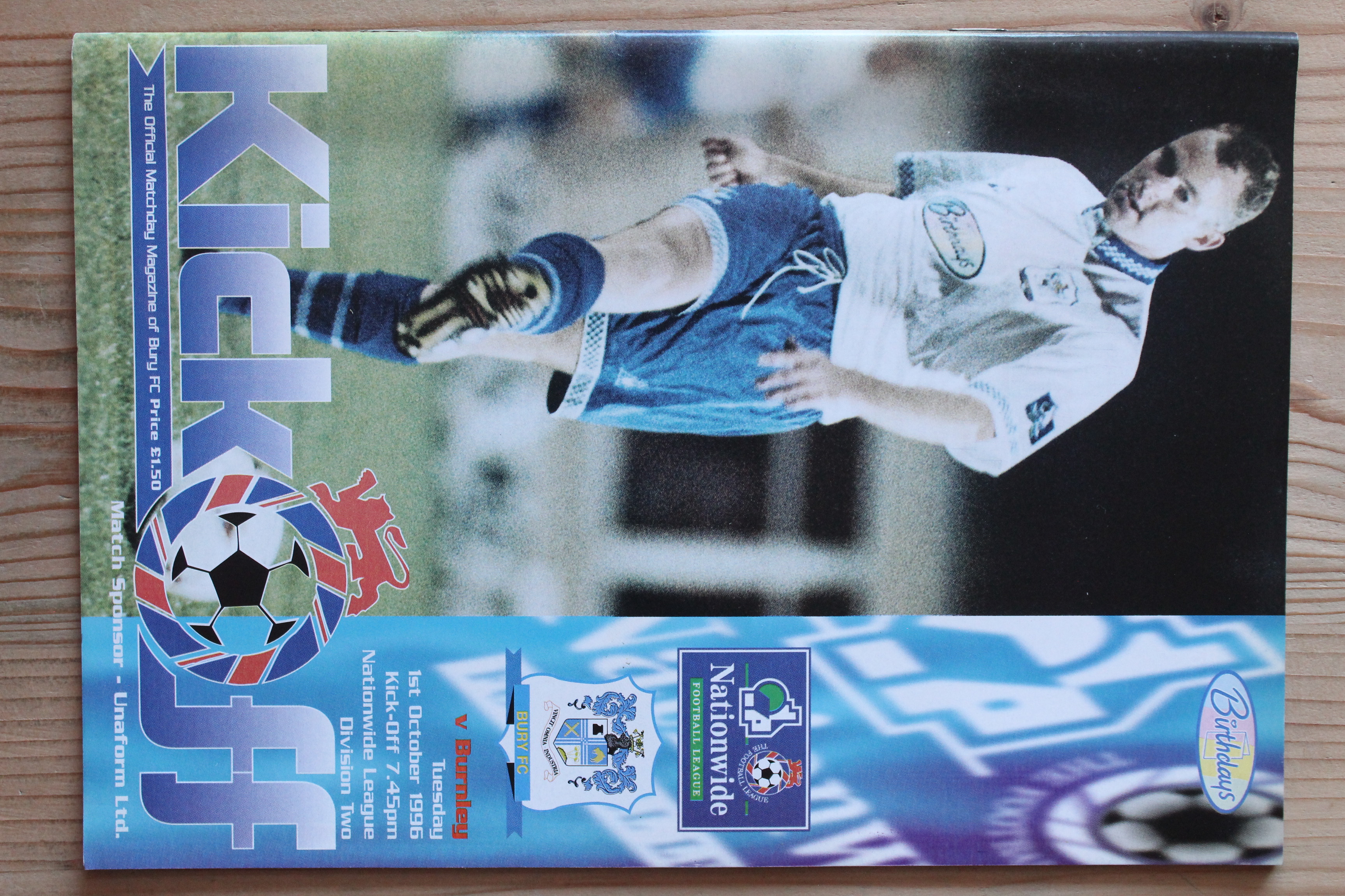 Bury FC v Burnley FC