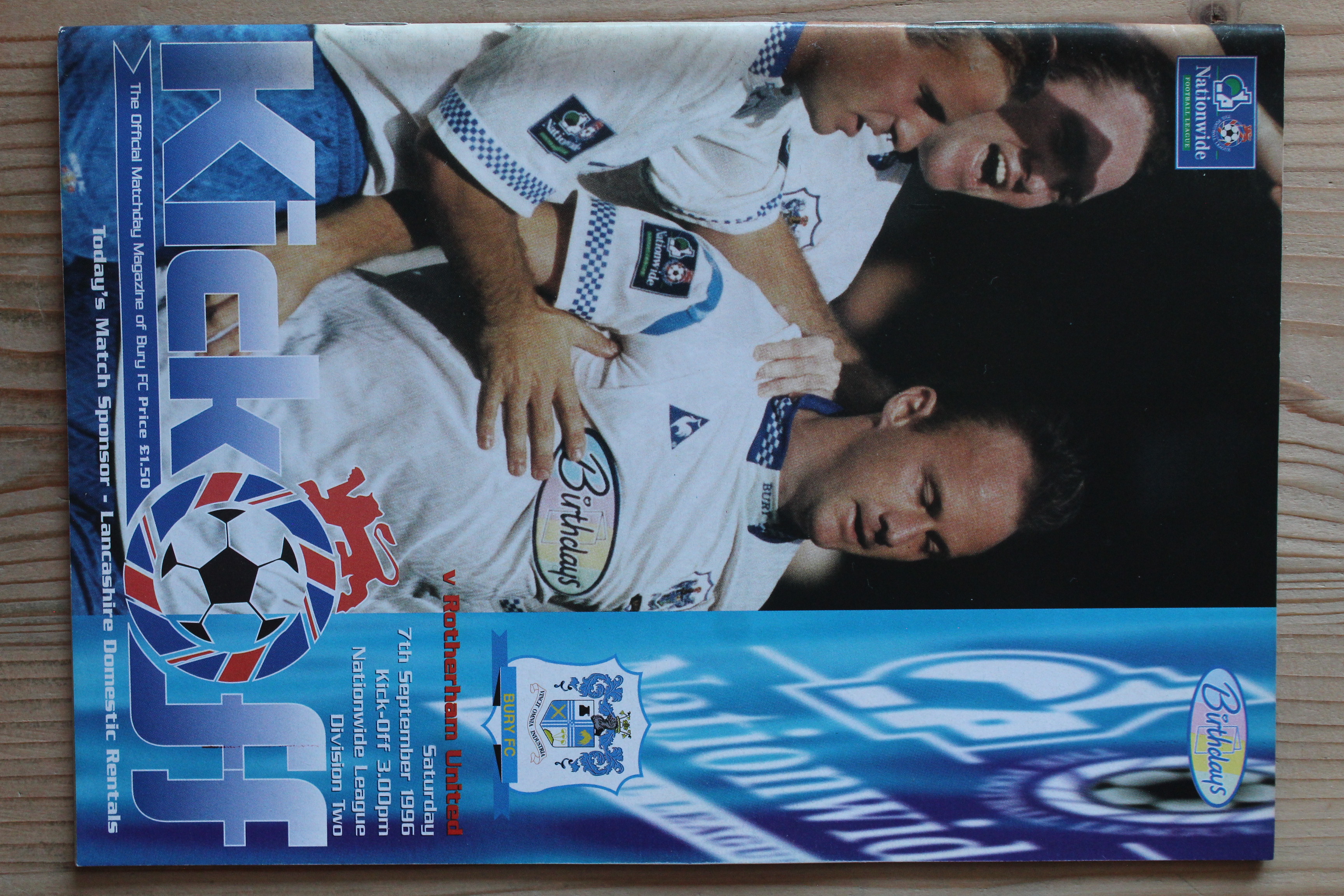 Bury FC v Rotherham United FC