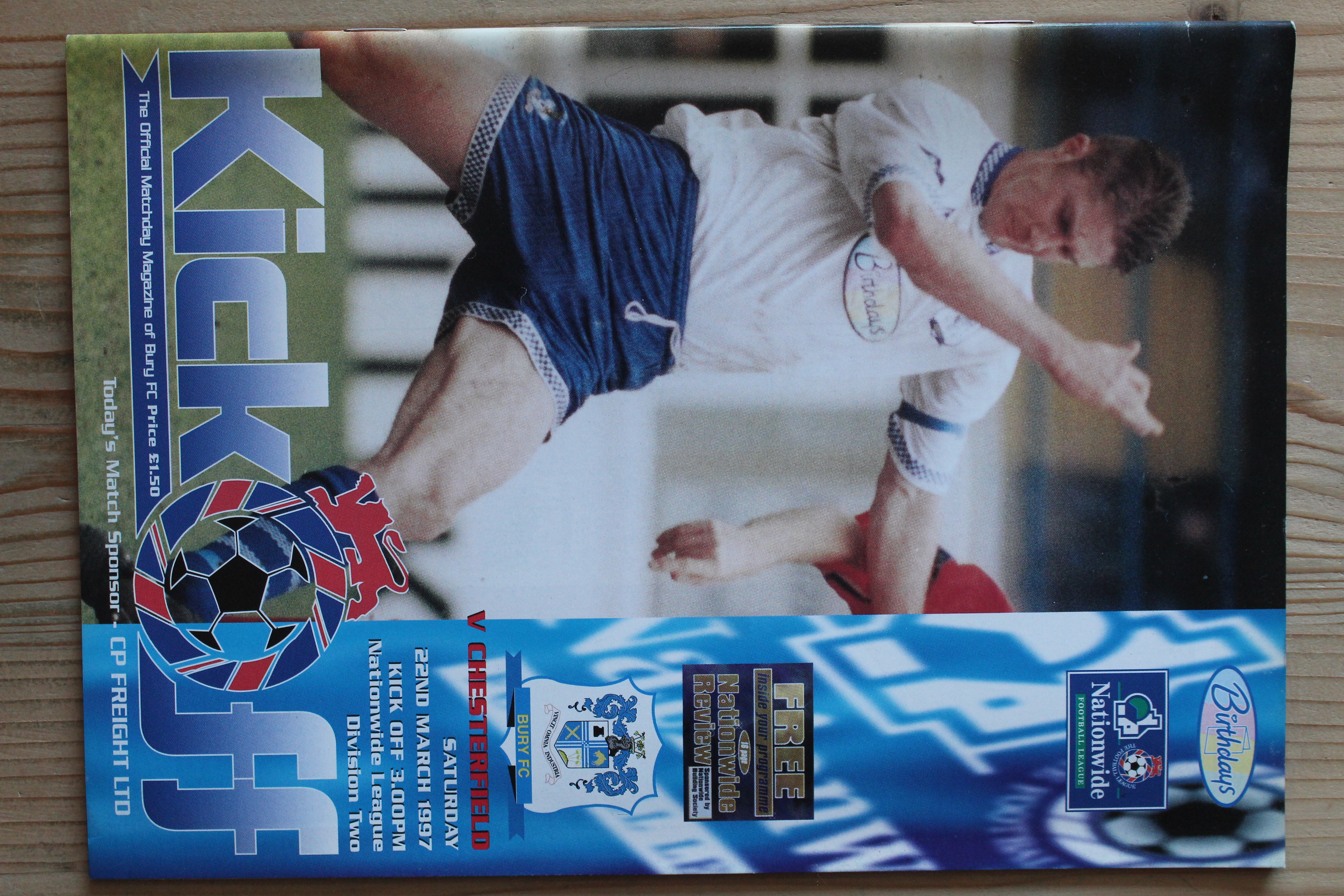 Bury FC v Chesterfield FC