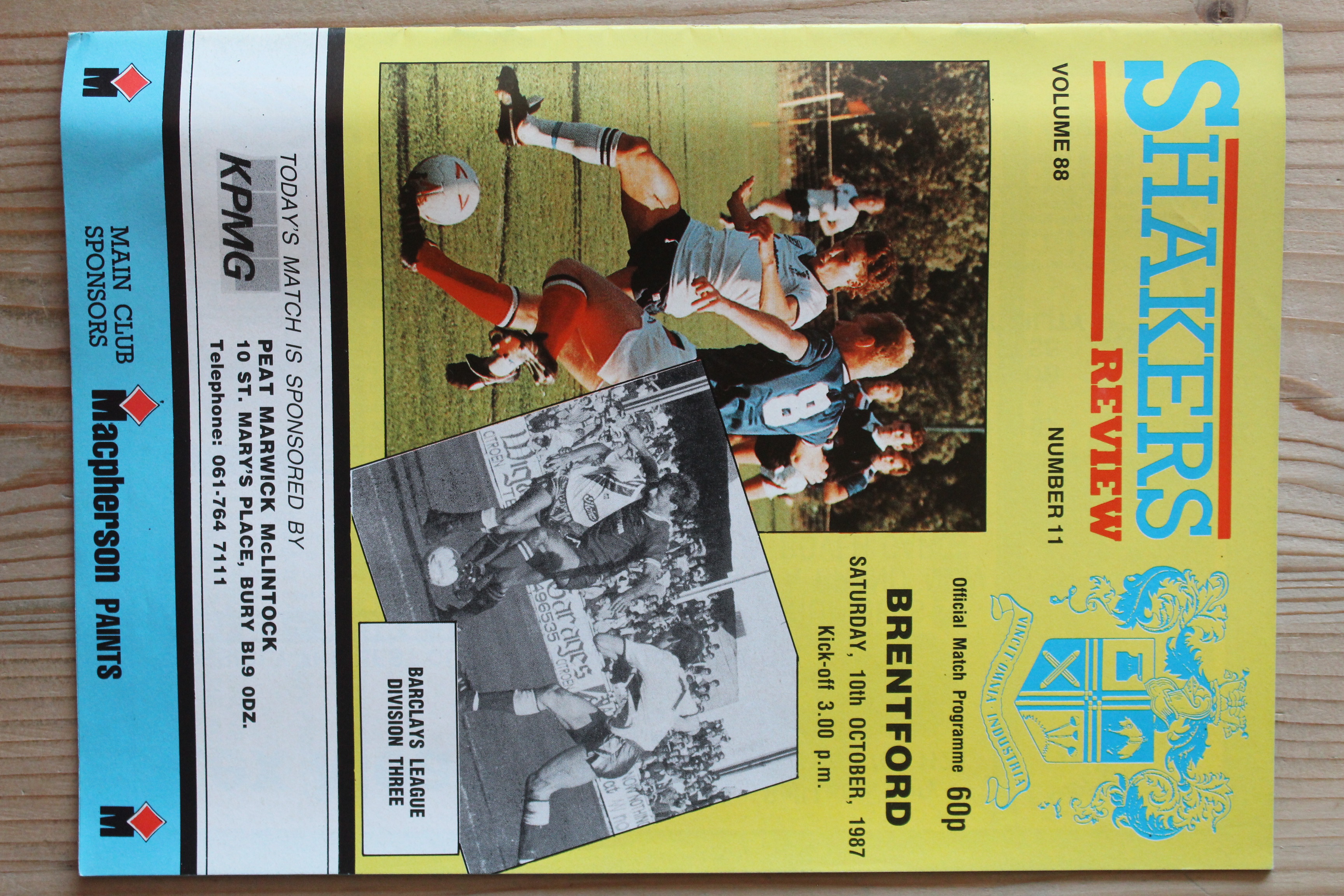 Bury FC v Brentford FC