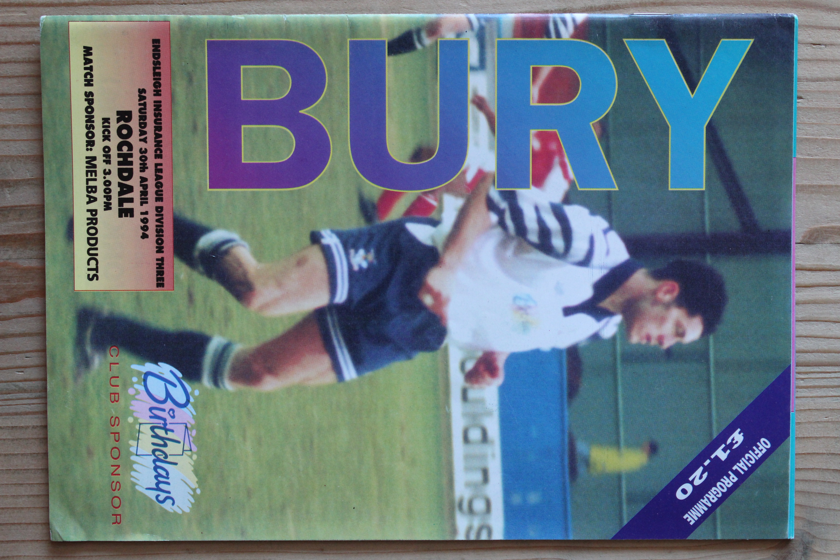Bury FC v Rochdale FC