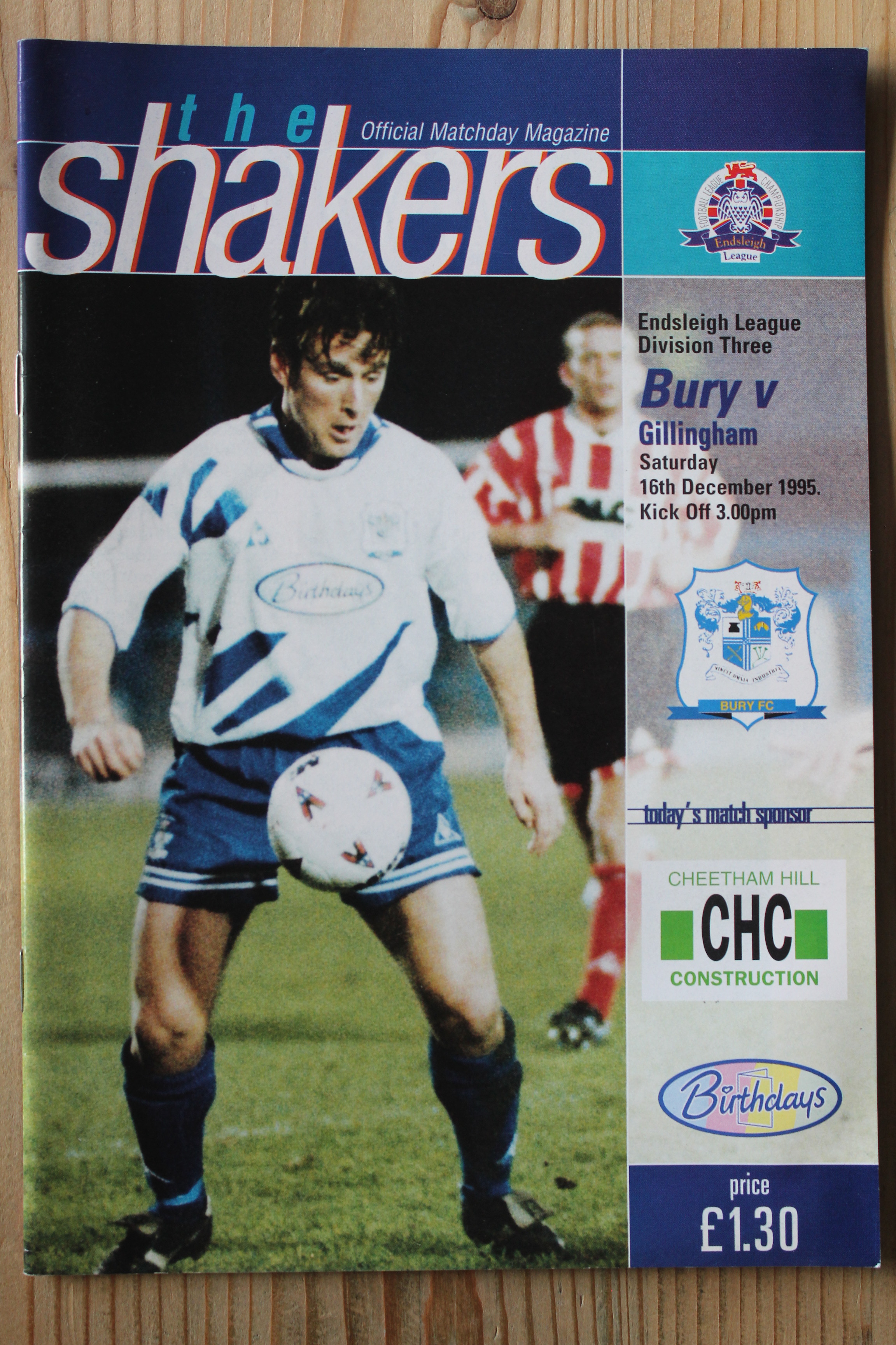 Bury FC v Gillingham FC