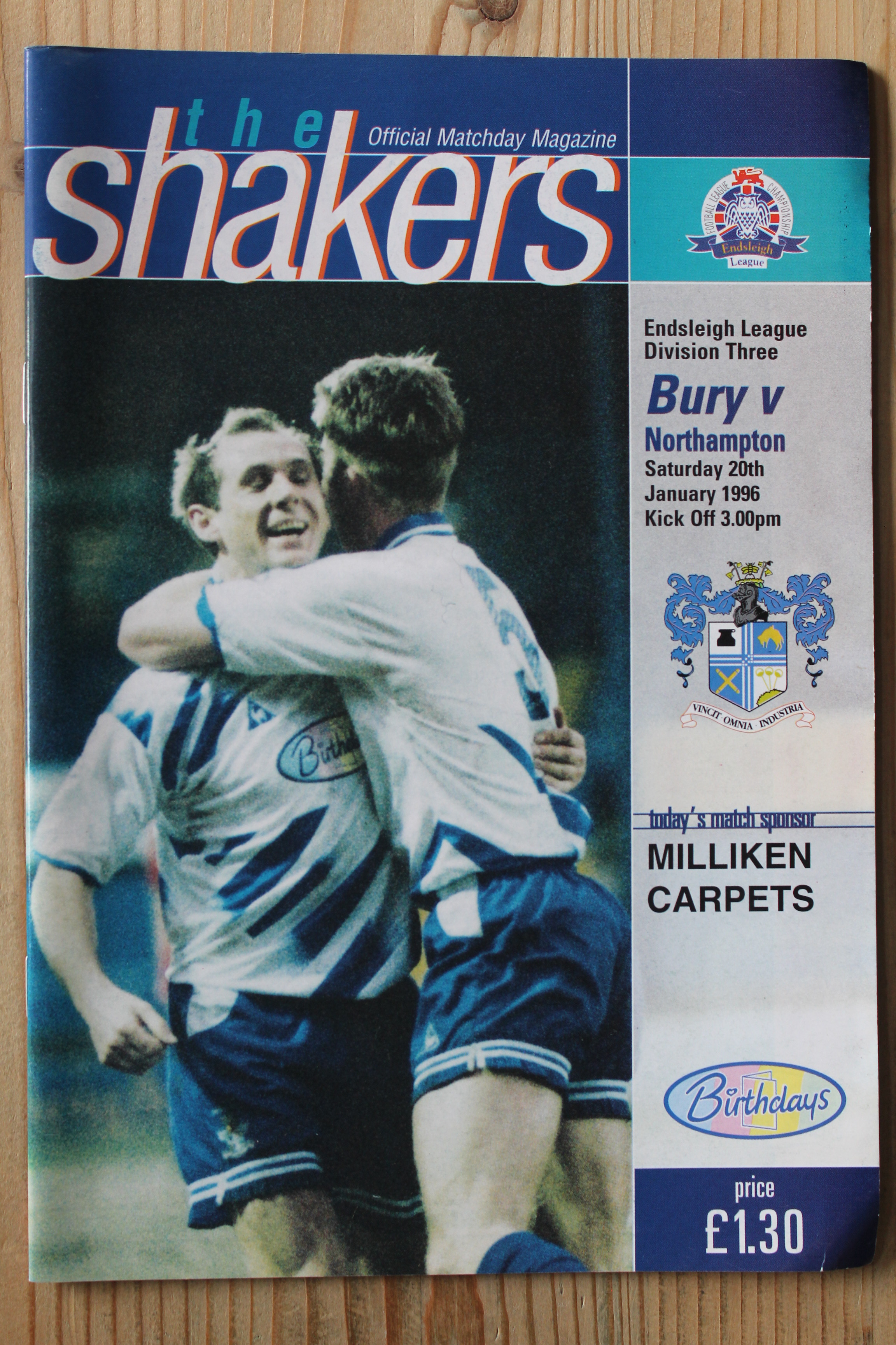 Bury FC v Northampton Town FC