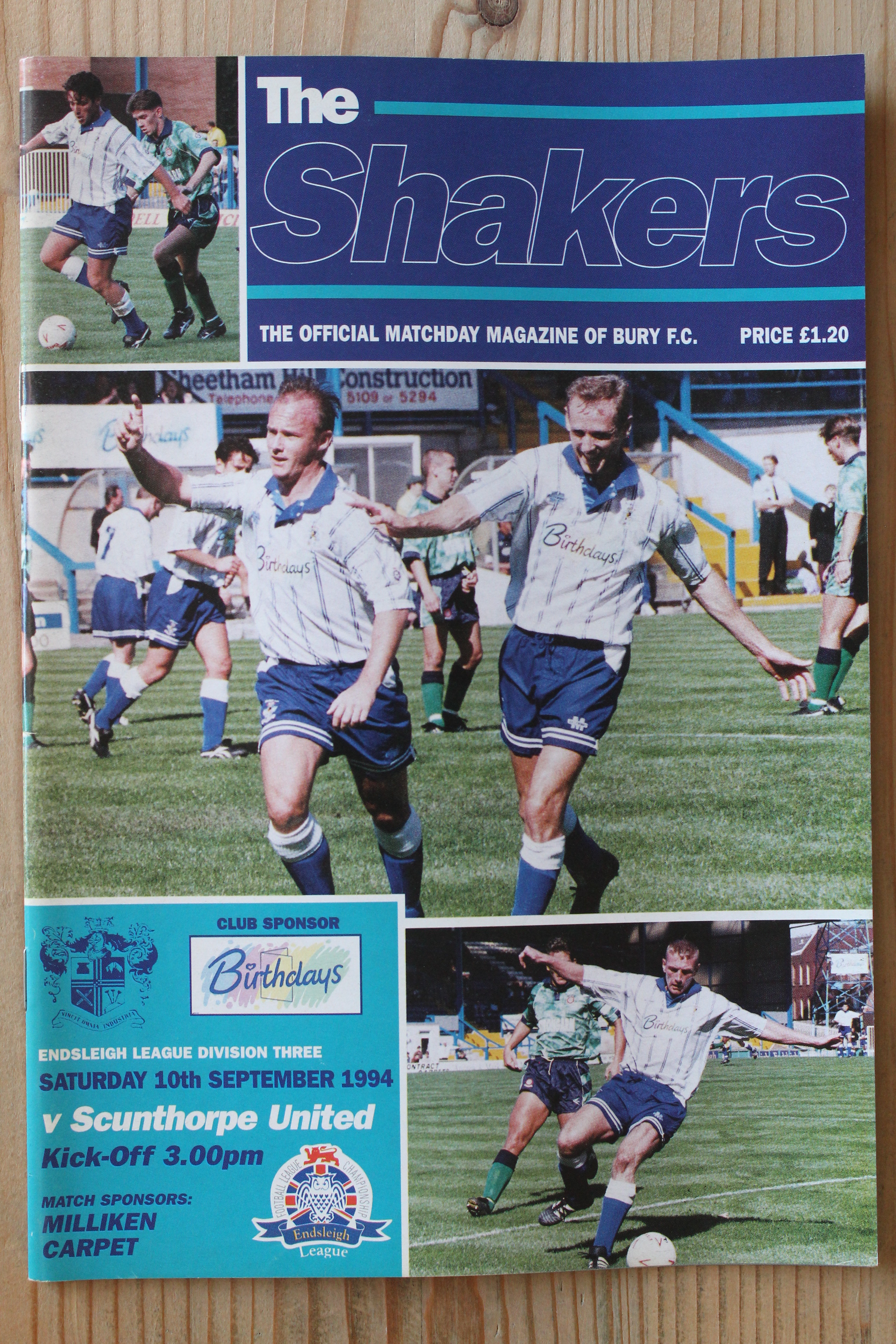 Bury FC v Scunthorpe United FC