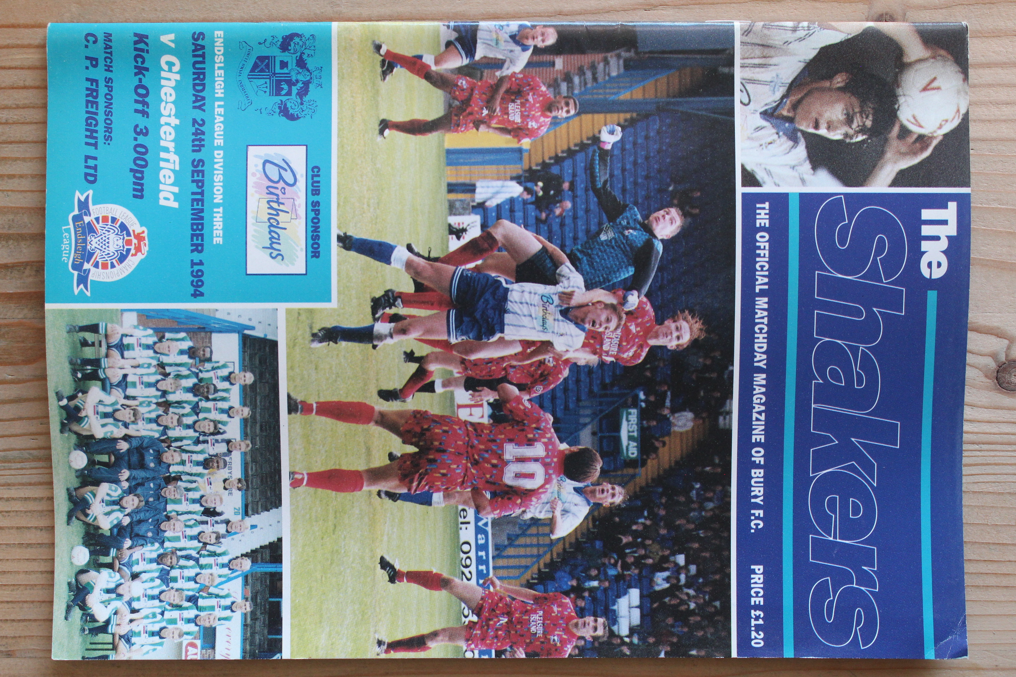 Bury FC v Chesterfield FC