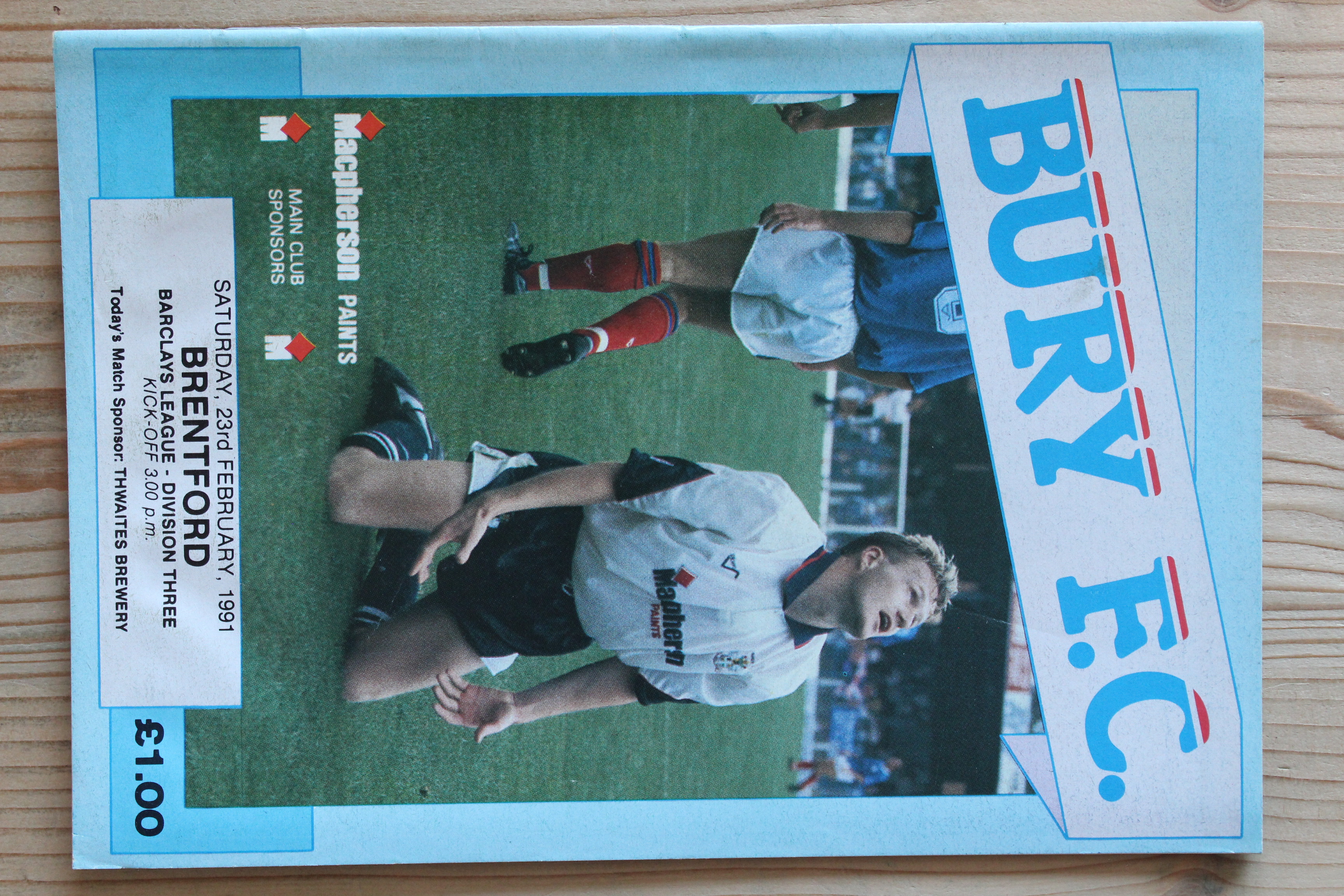 Bury FC v Brentford FC