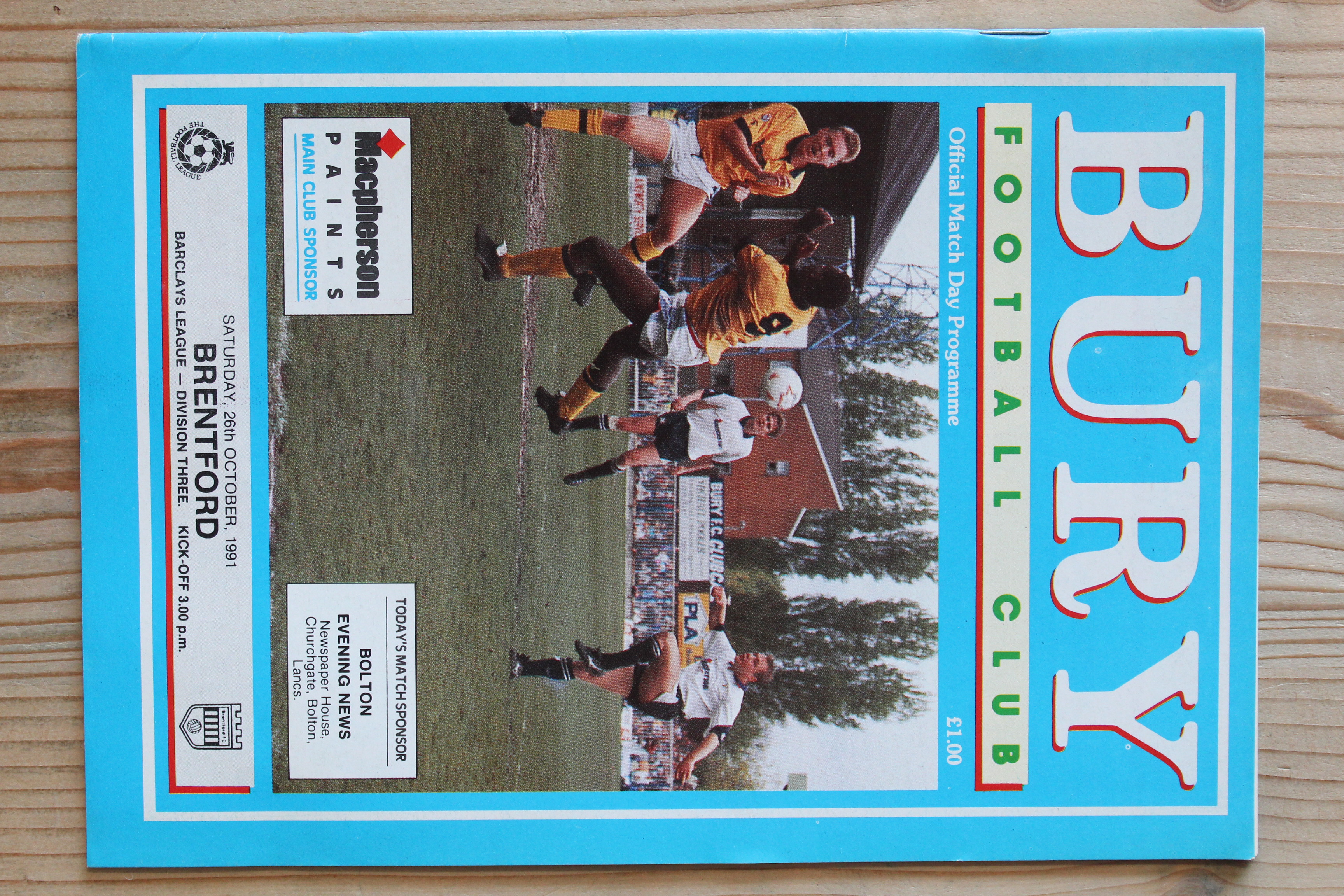 Bury FC v Brentford FC