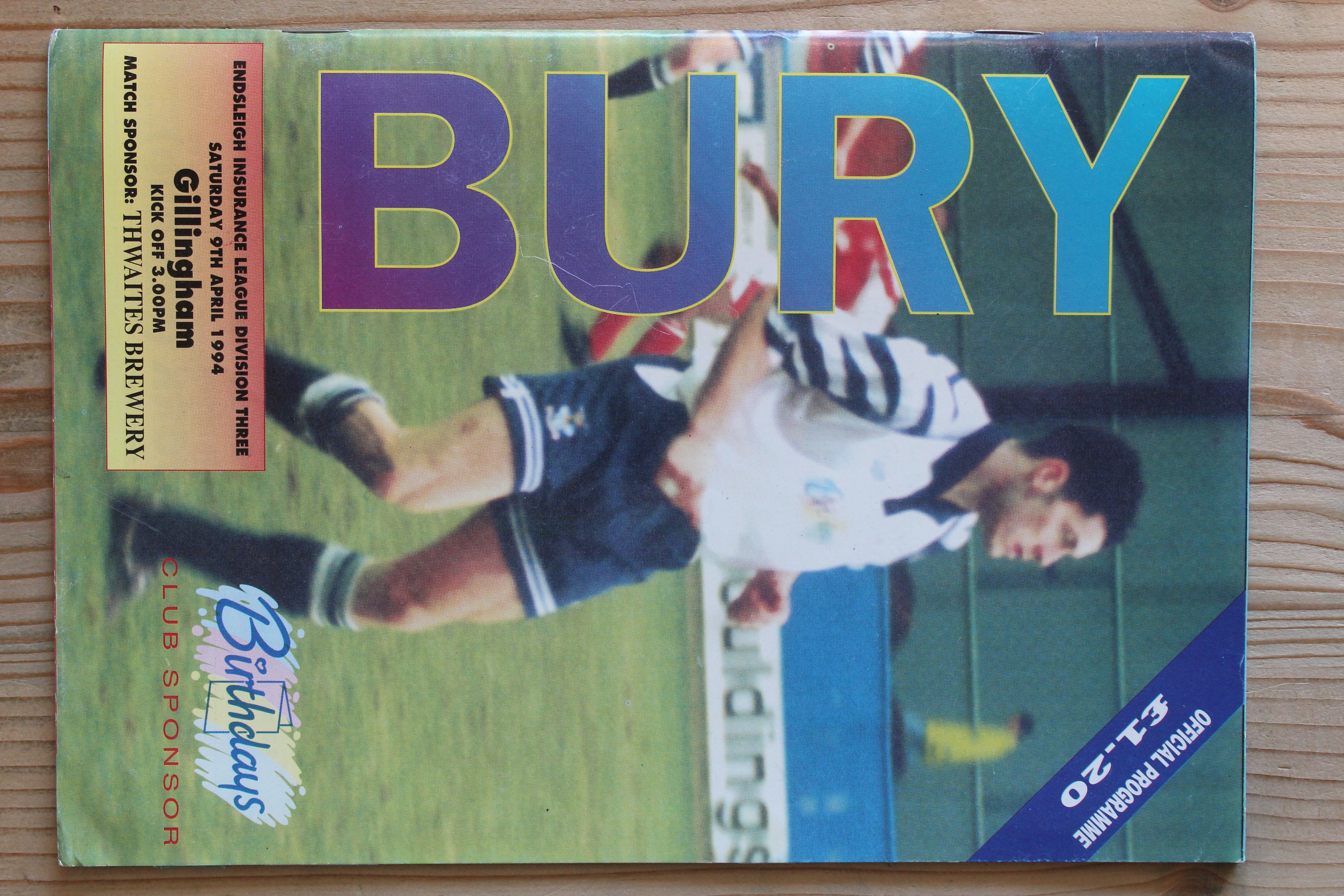 Bury FC v Gillingham FC