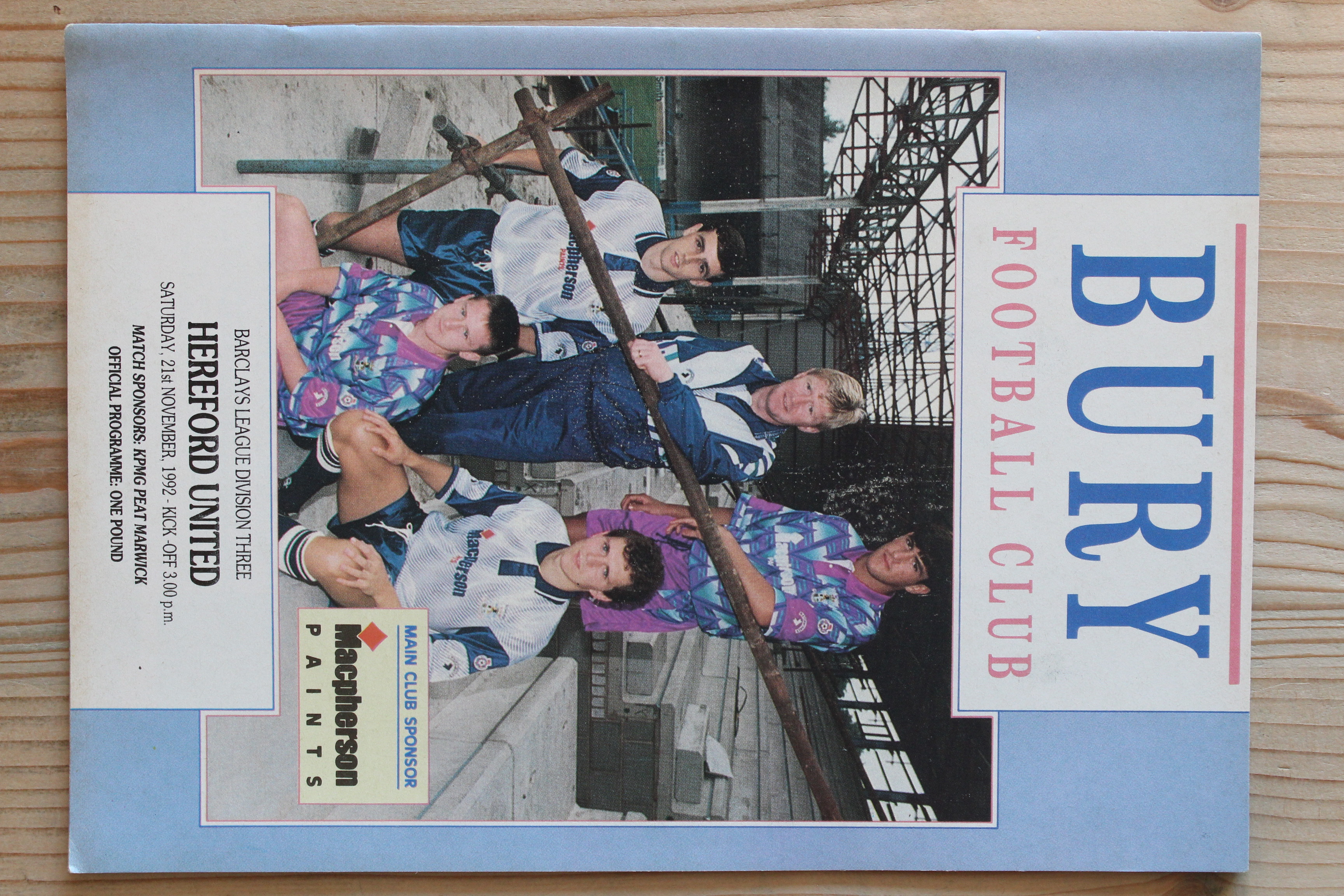 Bury FC v Hereford United