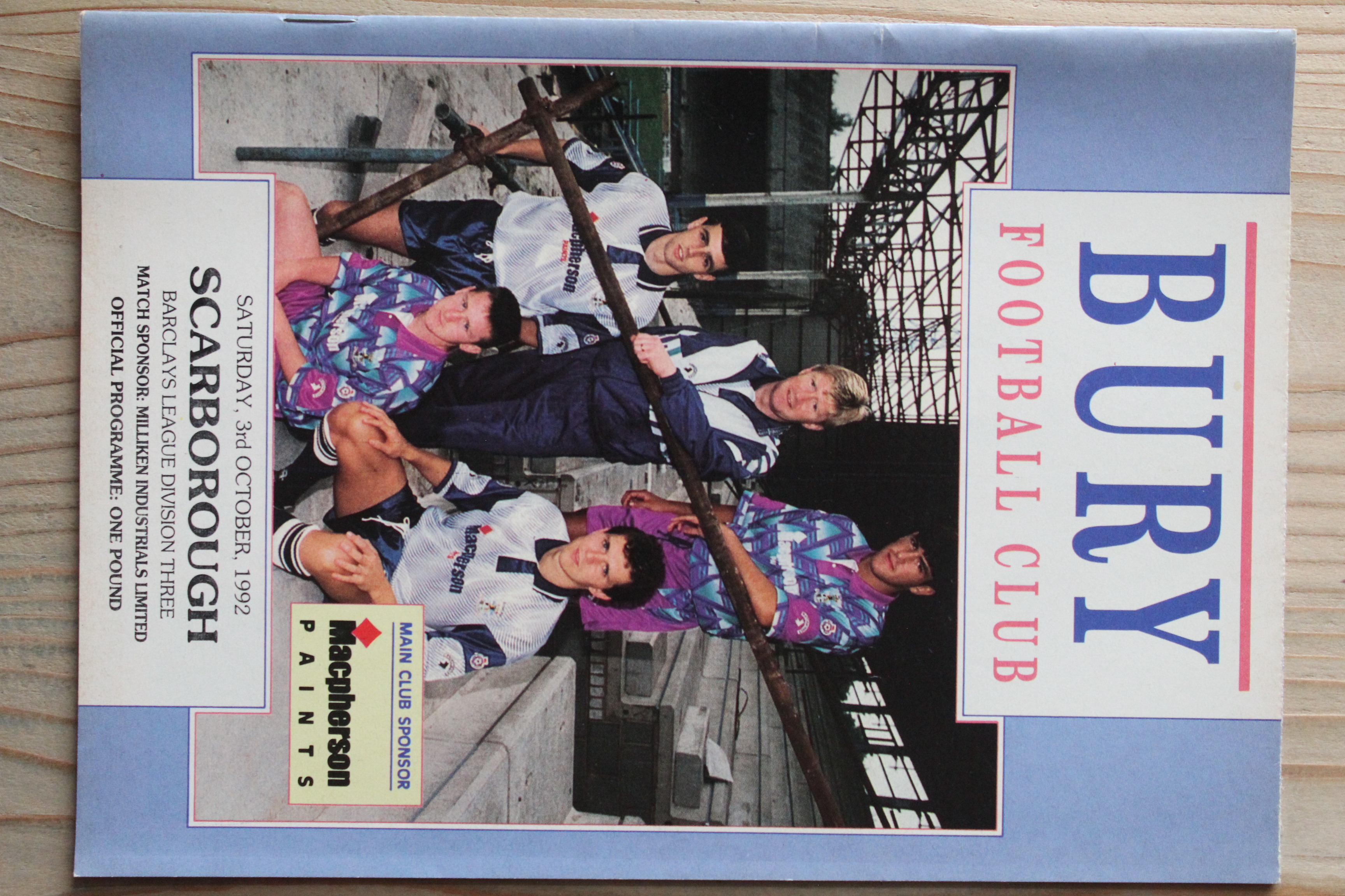 Bury FC v Scarborough FC