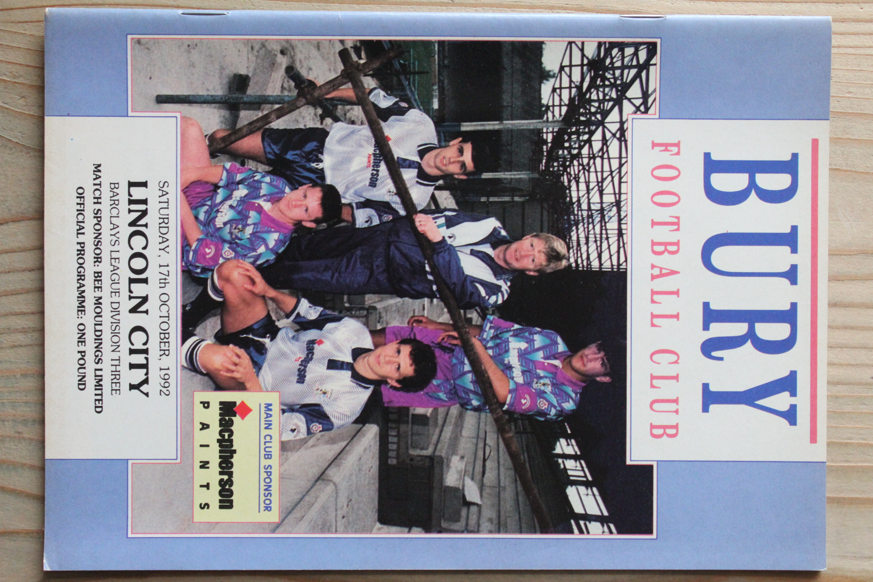 Bury FC v Lincoln City FC