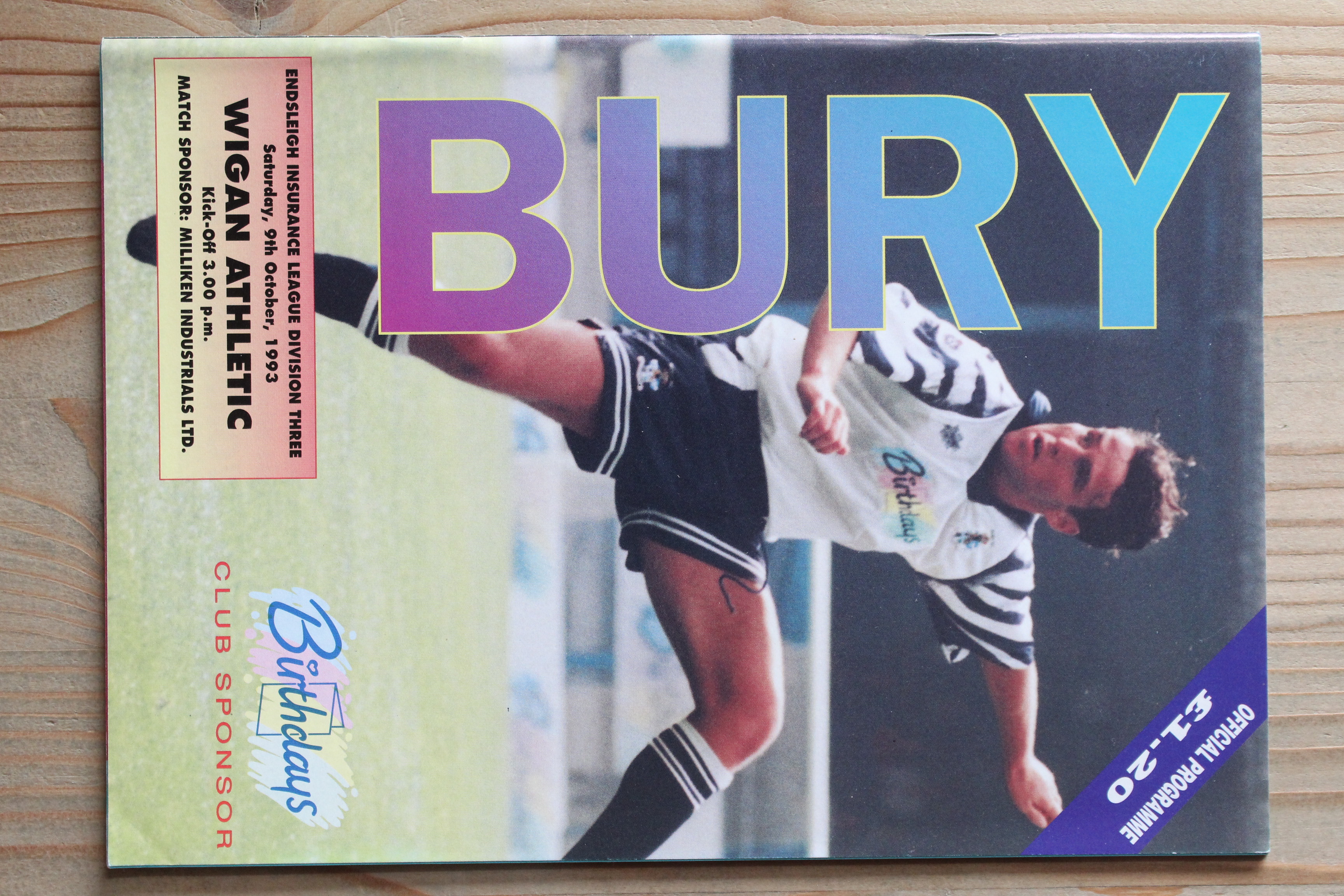 Bury FC v Wigan Athletic FC