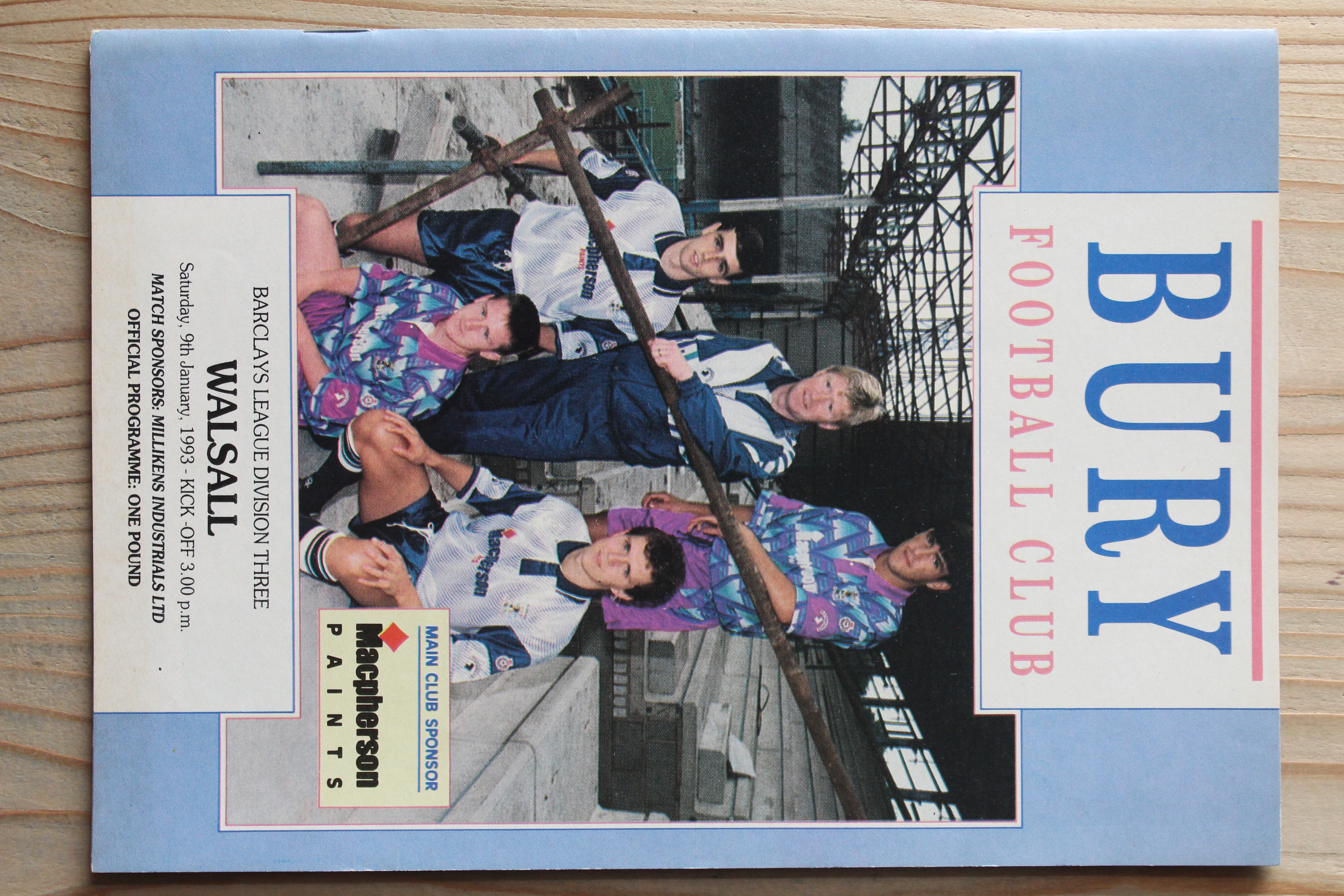 Bury FC v Walsall FC