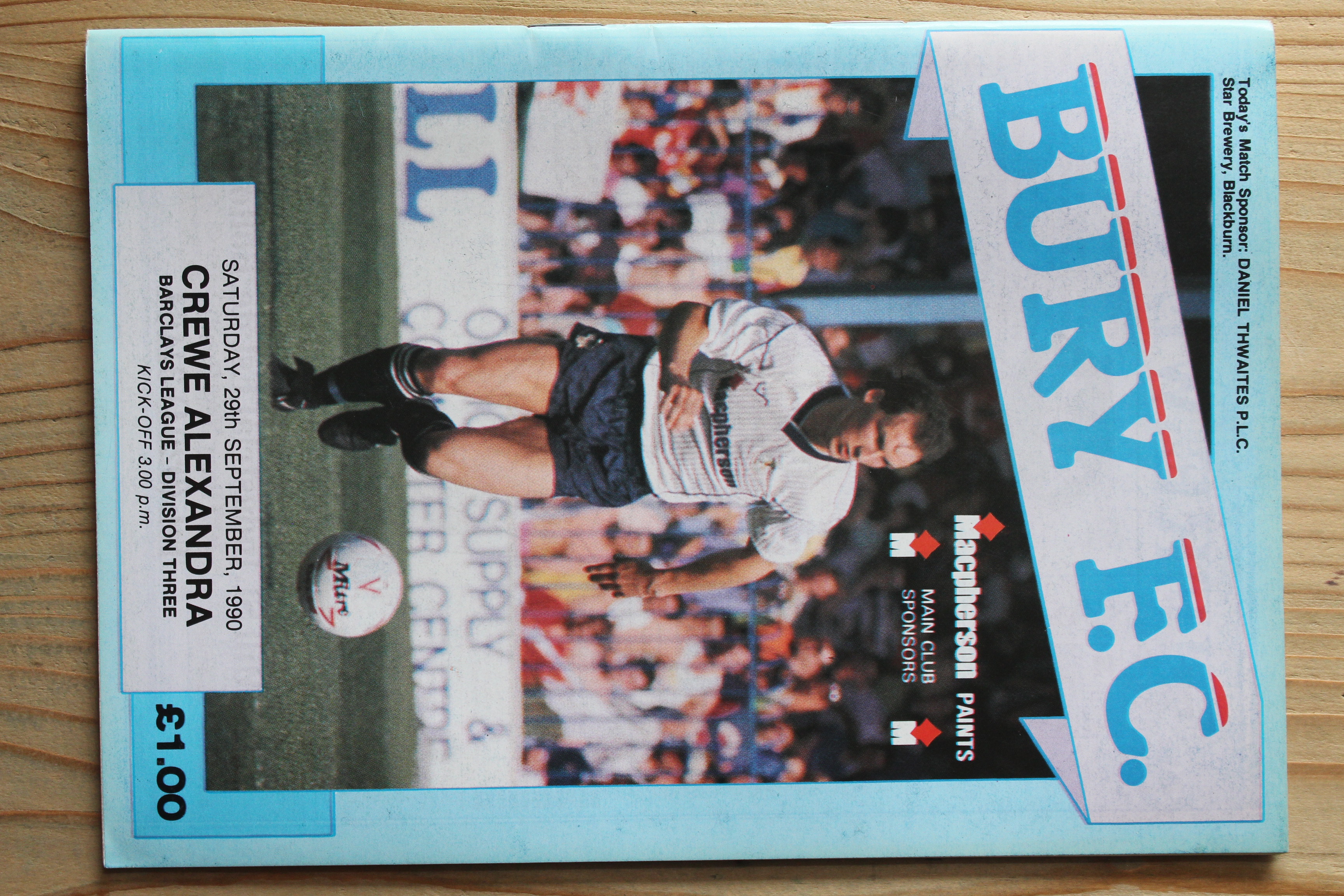 Bury FC v Crewe Alexandra FC