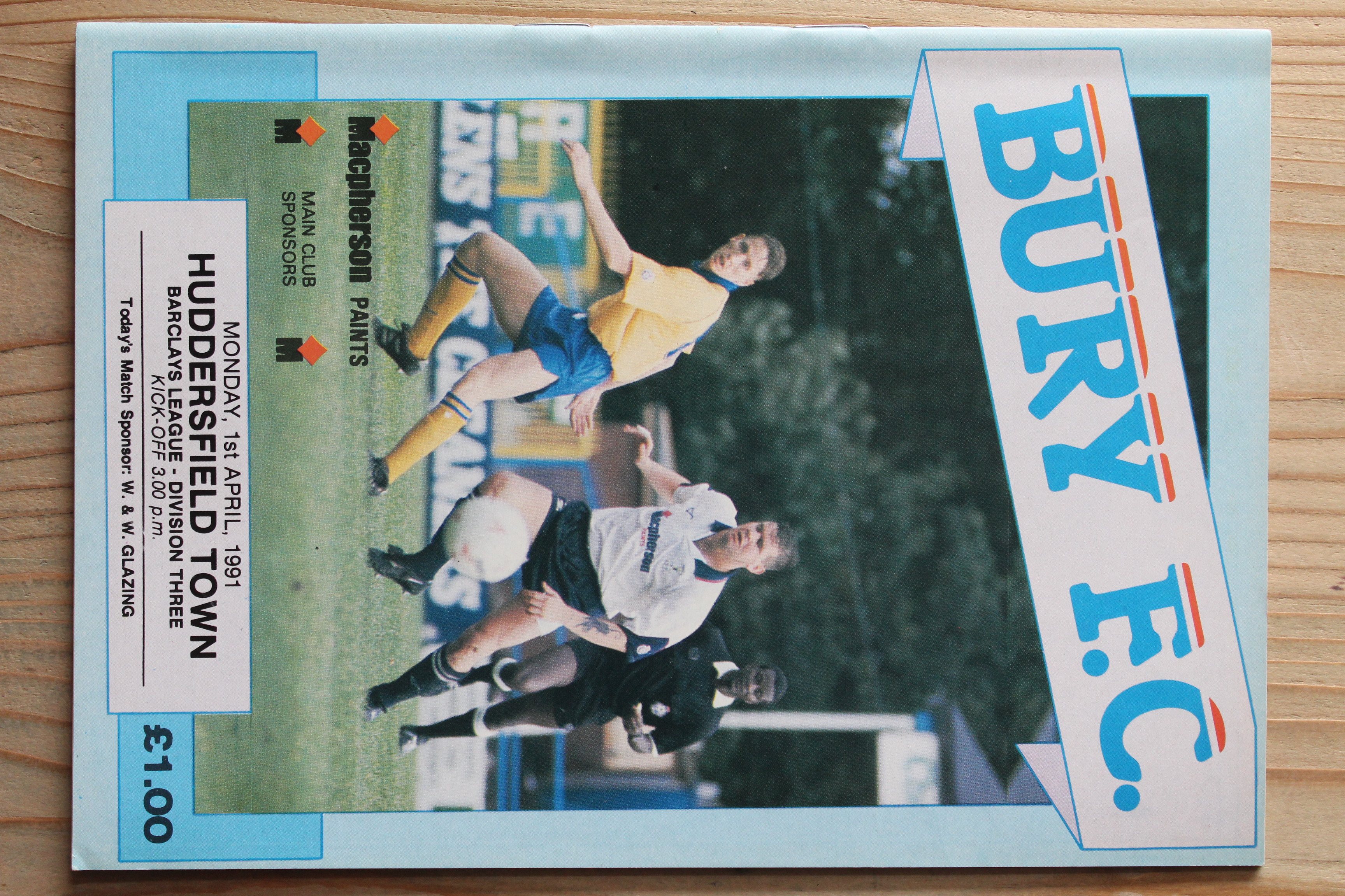 Bury FC v Huddersfield Town FC