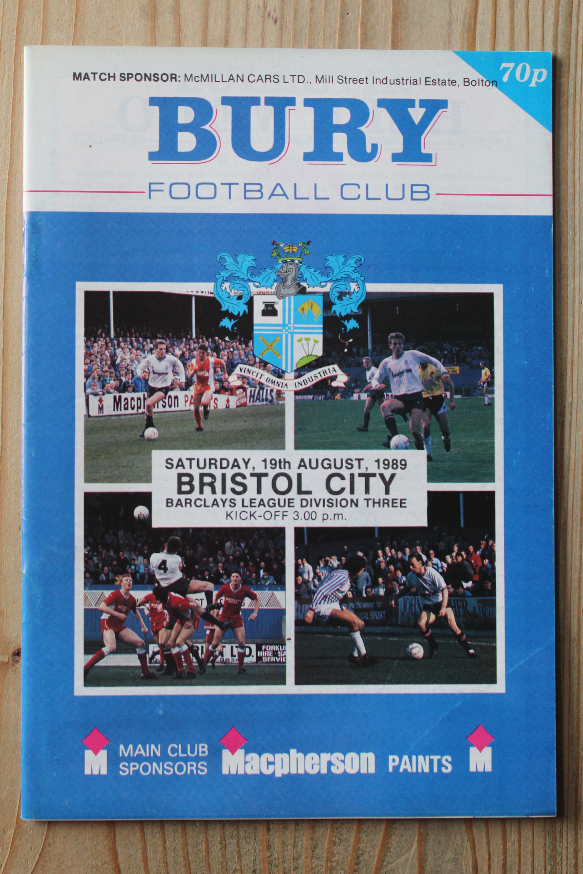 Bury FC v Bristol City FC