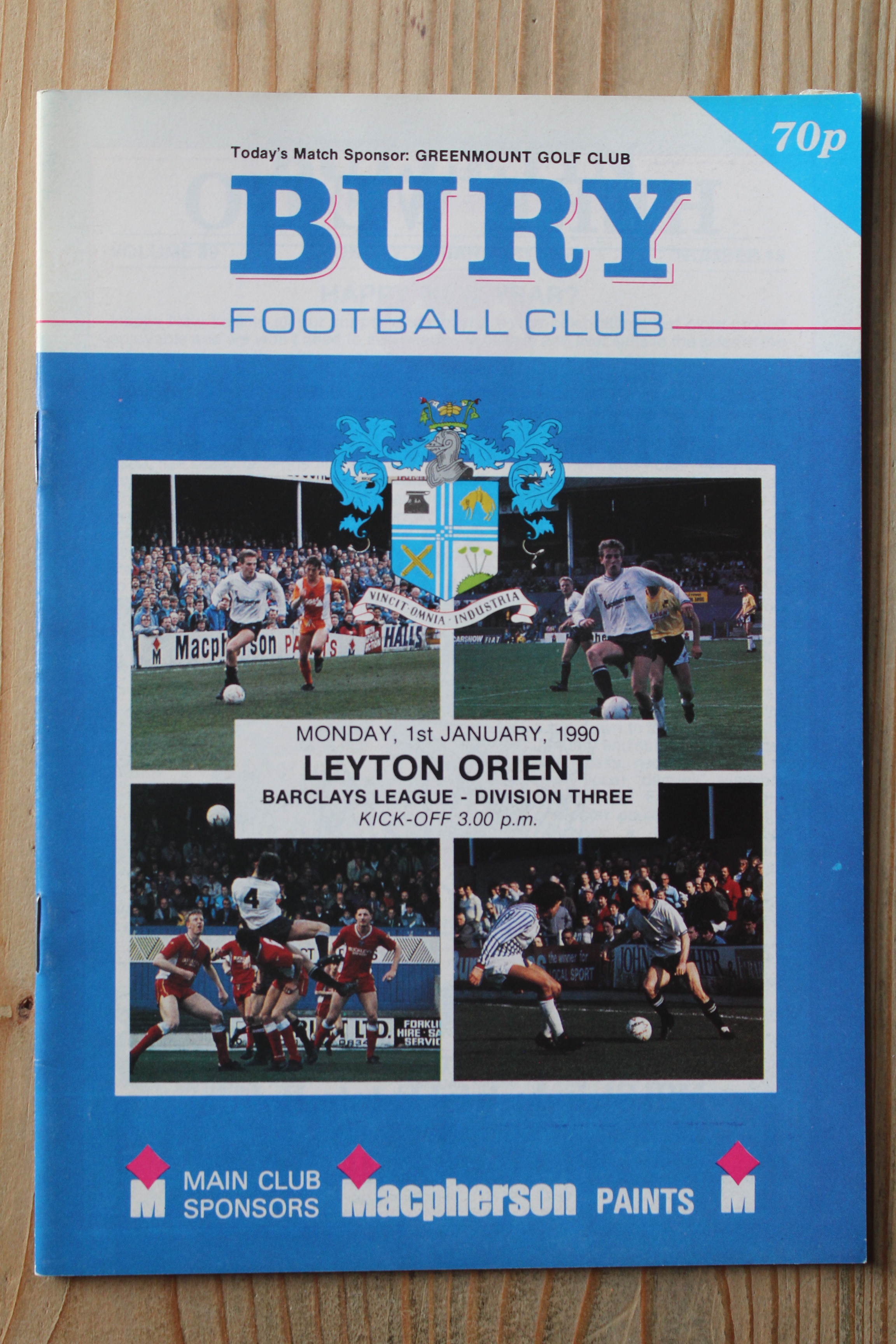Bury FC v Leyton Orient FC