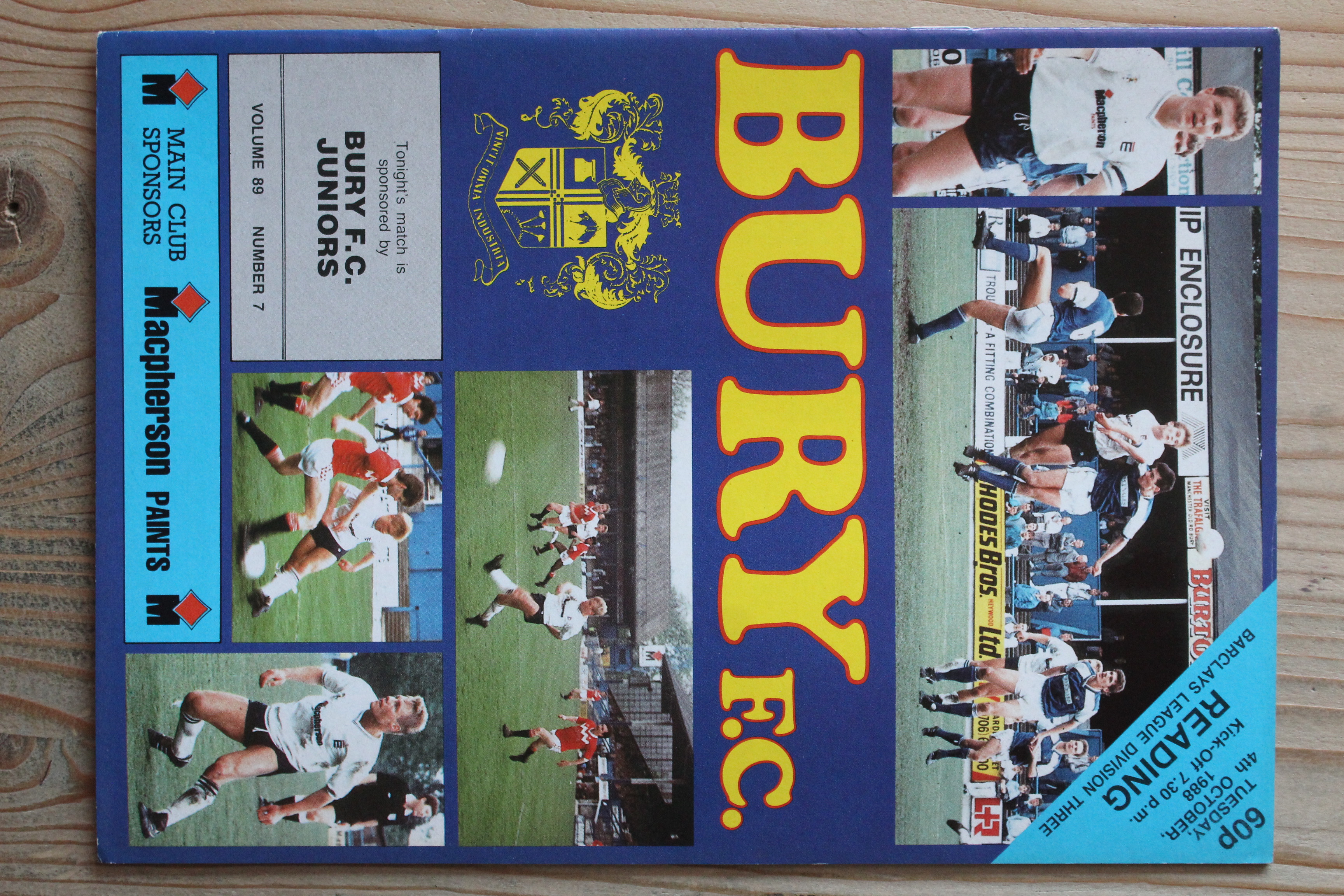 Bury FC v Reading FC