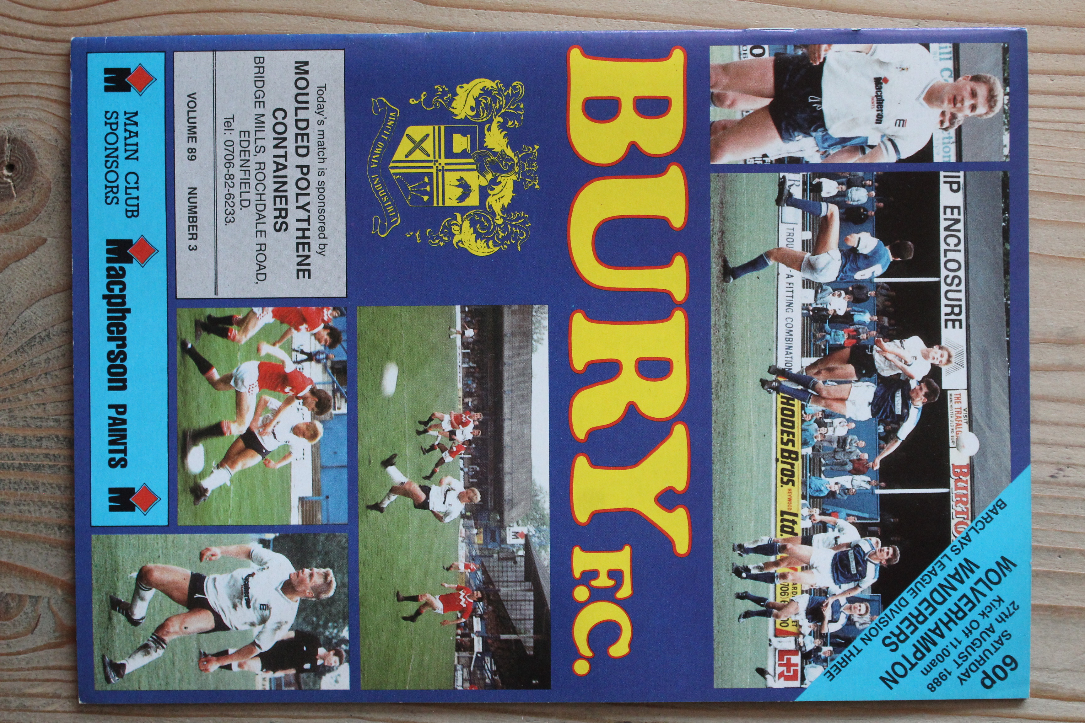 Bury FC v Wolverhampton Wanderers FC