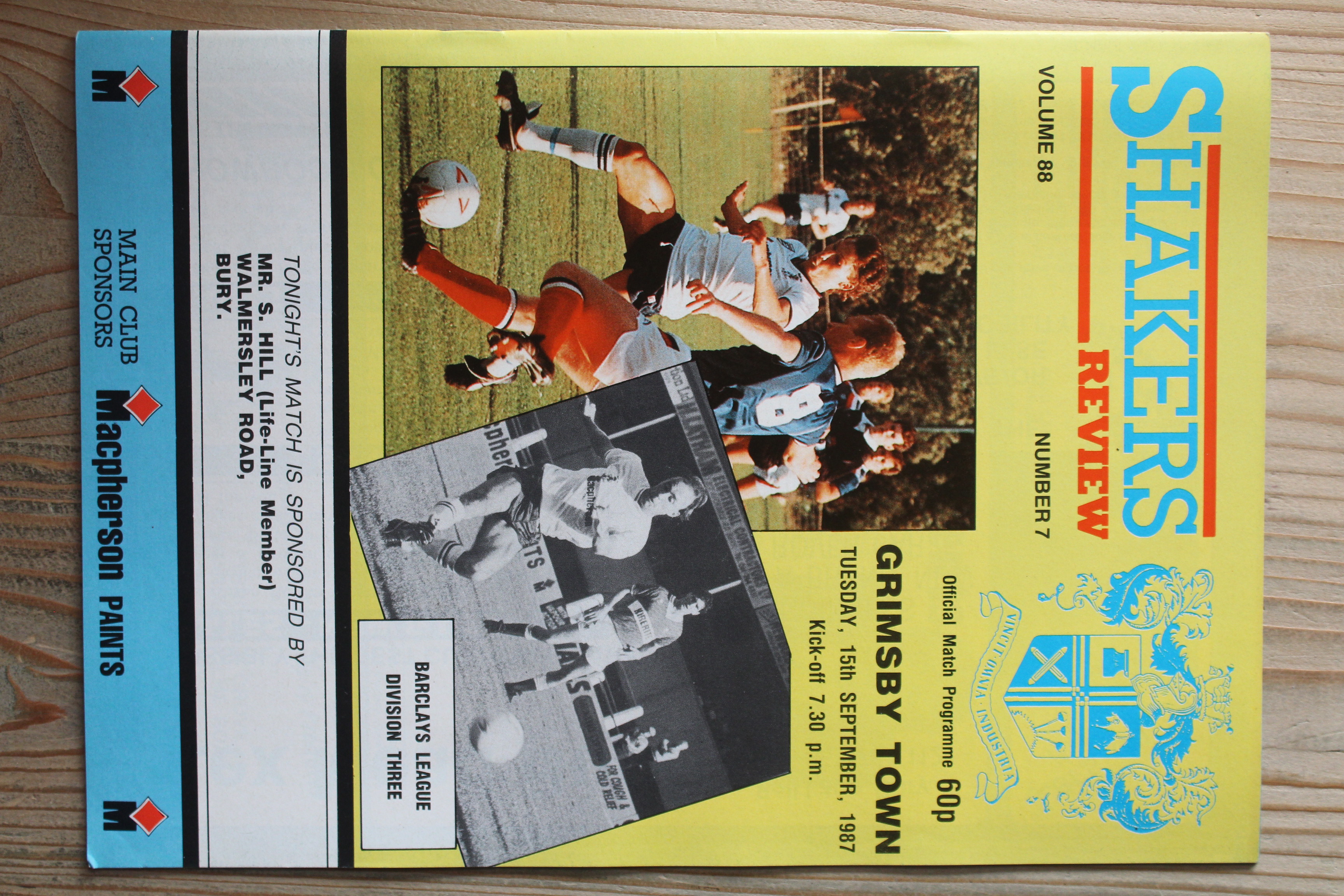 Bury FC v Grimsby Town FC