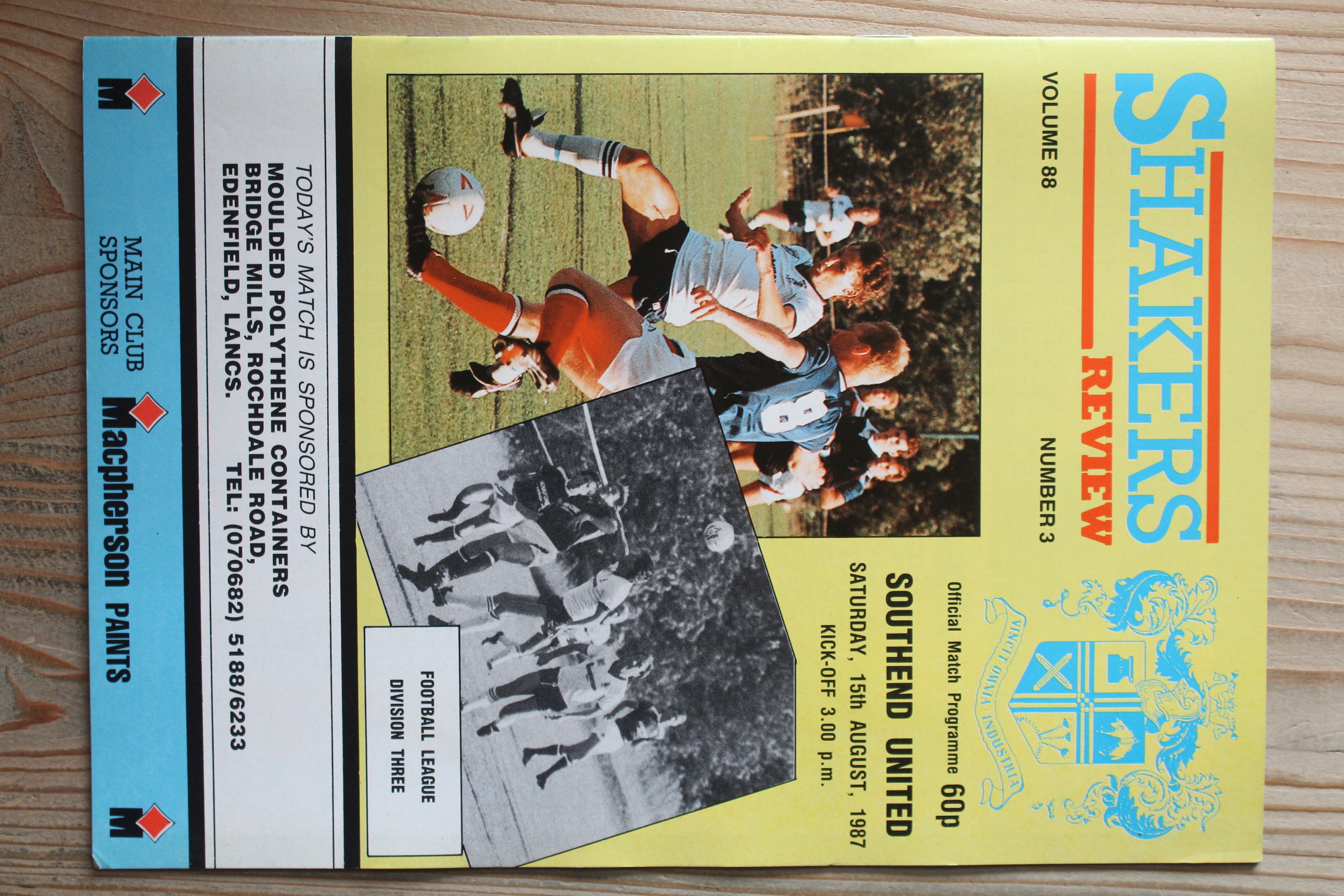 Bury FC v Southend United FC