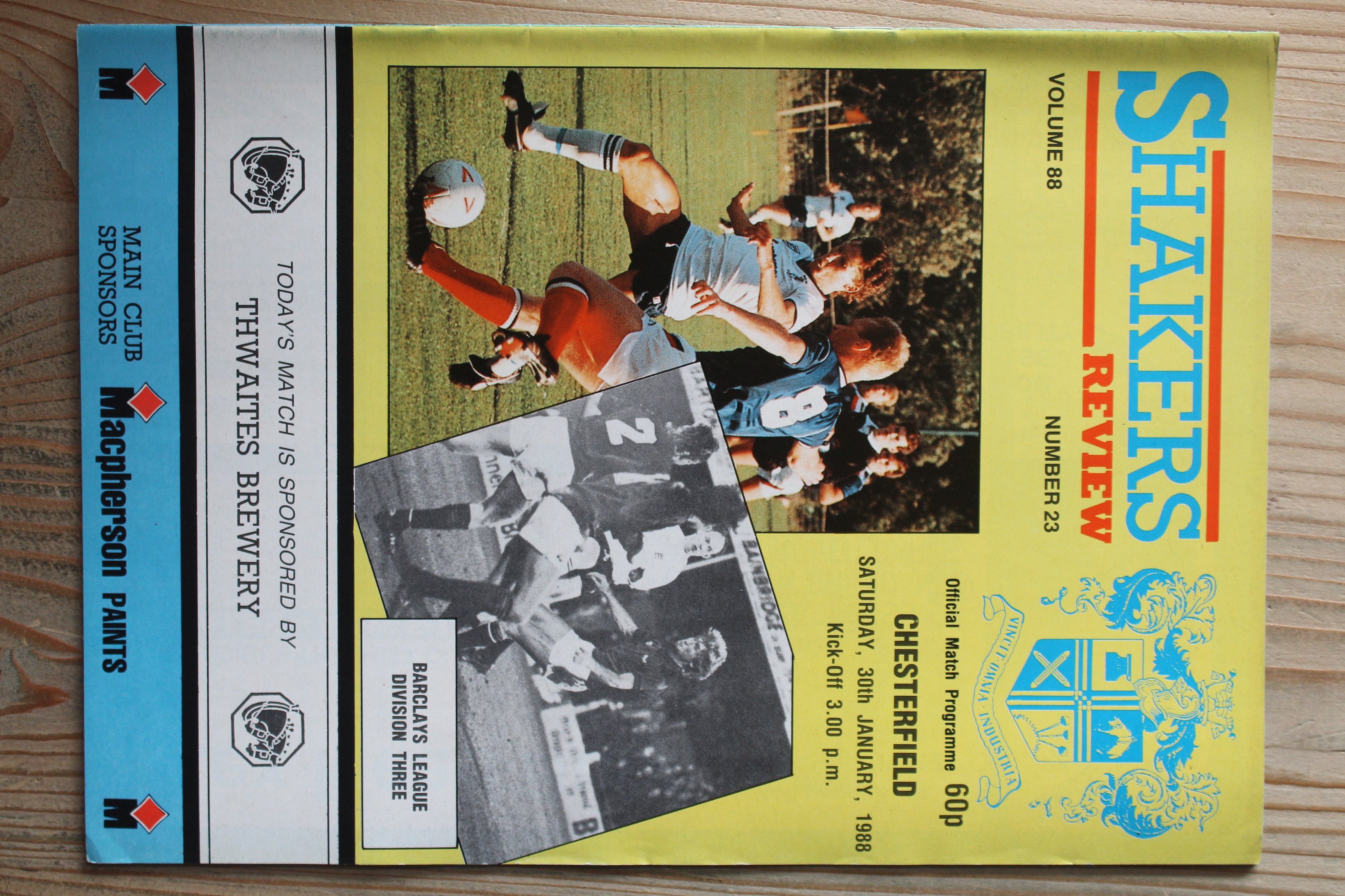 Bury FC v Chesterfield FC