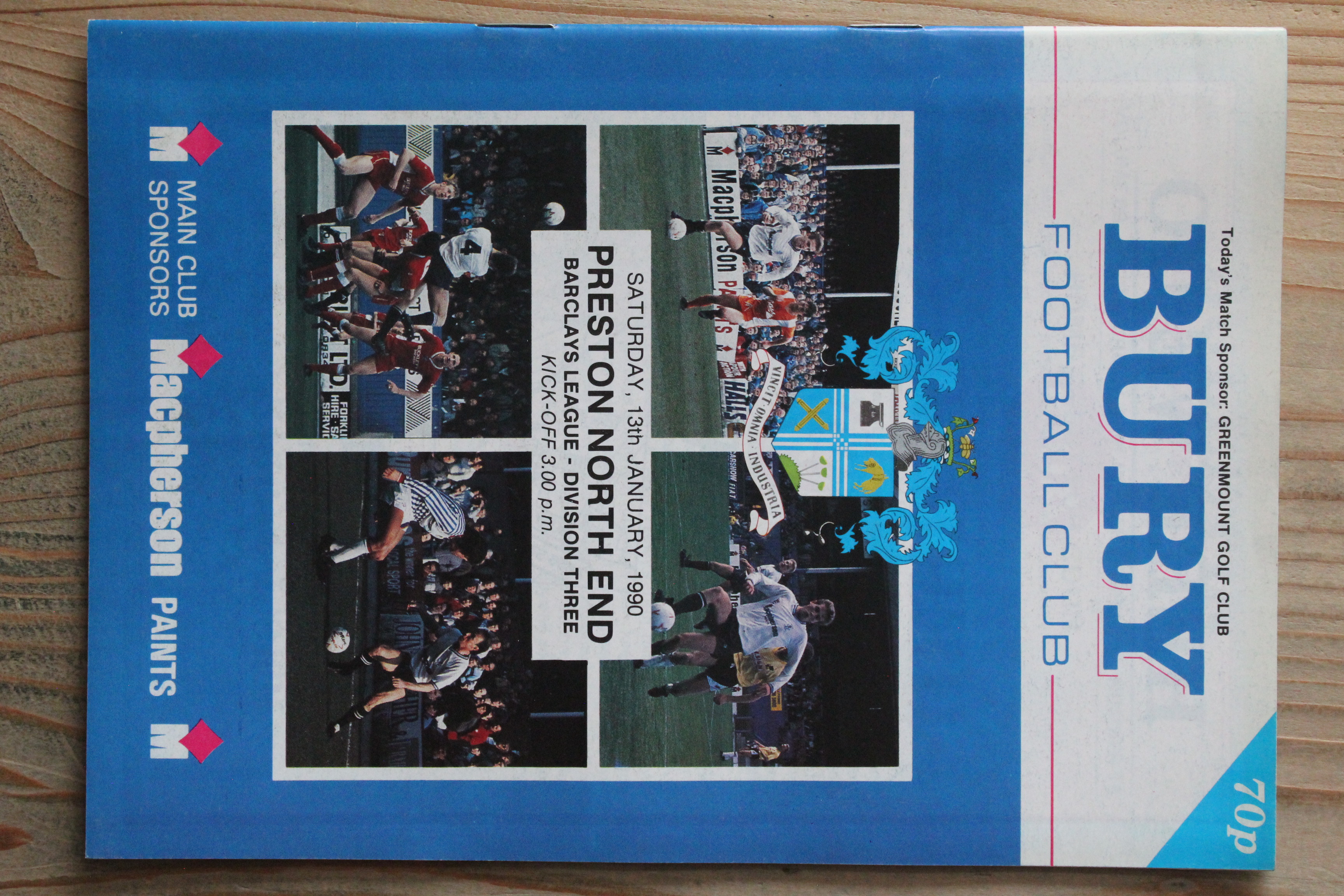 Bury FC v Preston North End FC