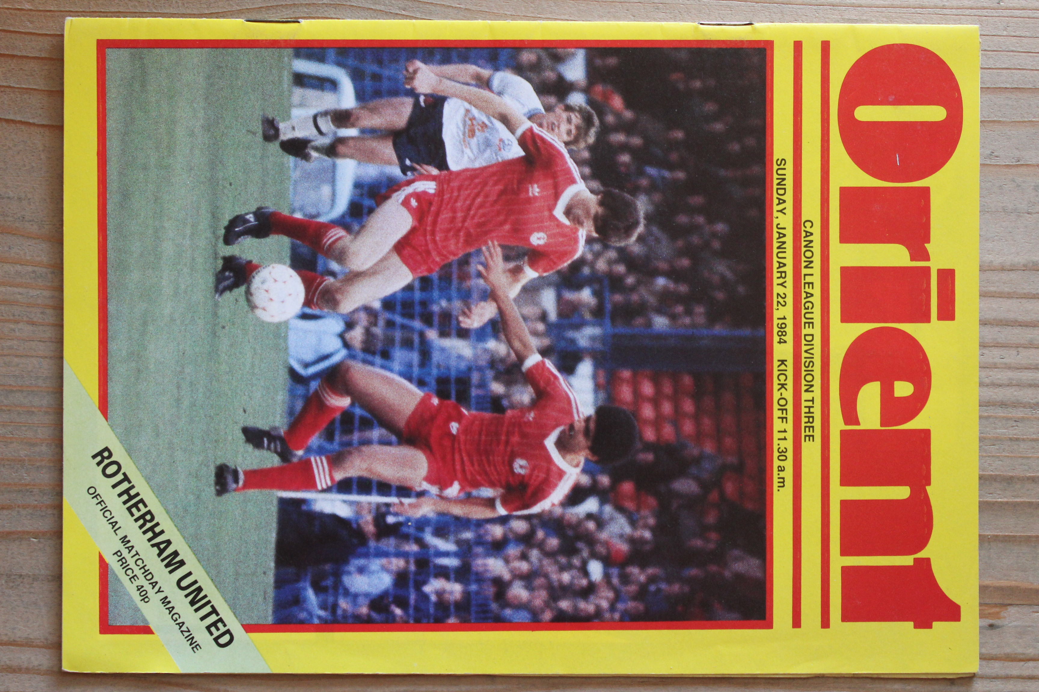 Orient v Rotherham United FC