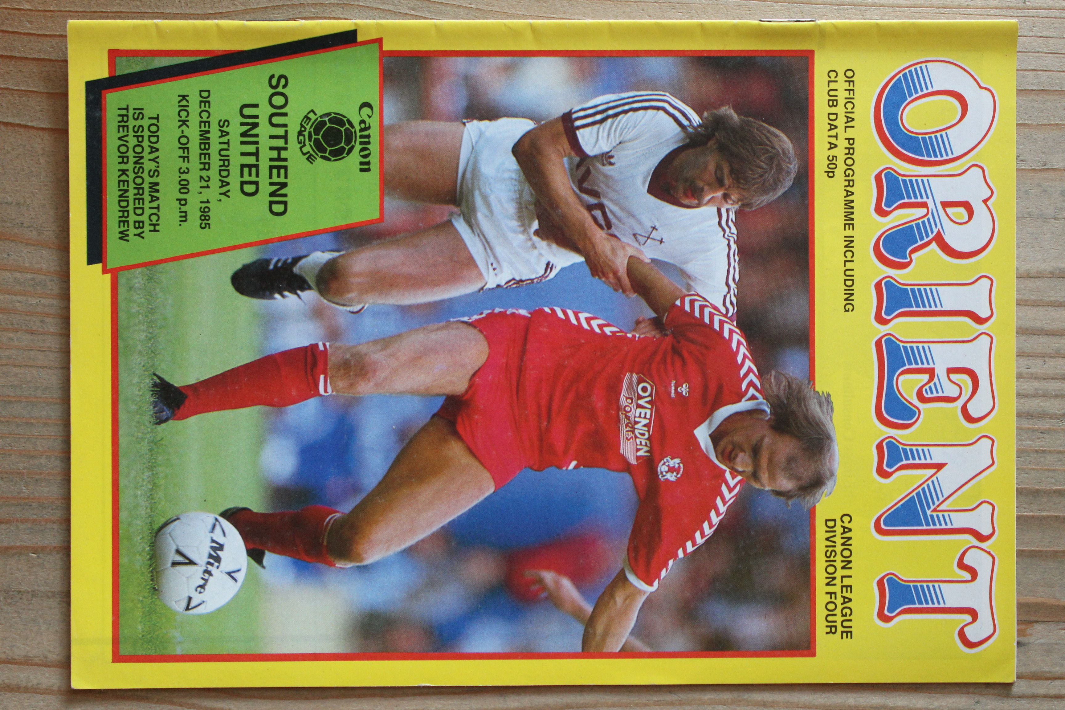 Orient v Southend United FC